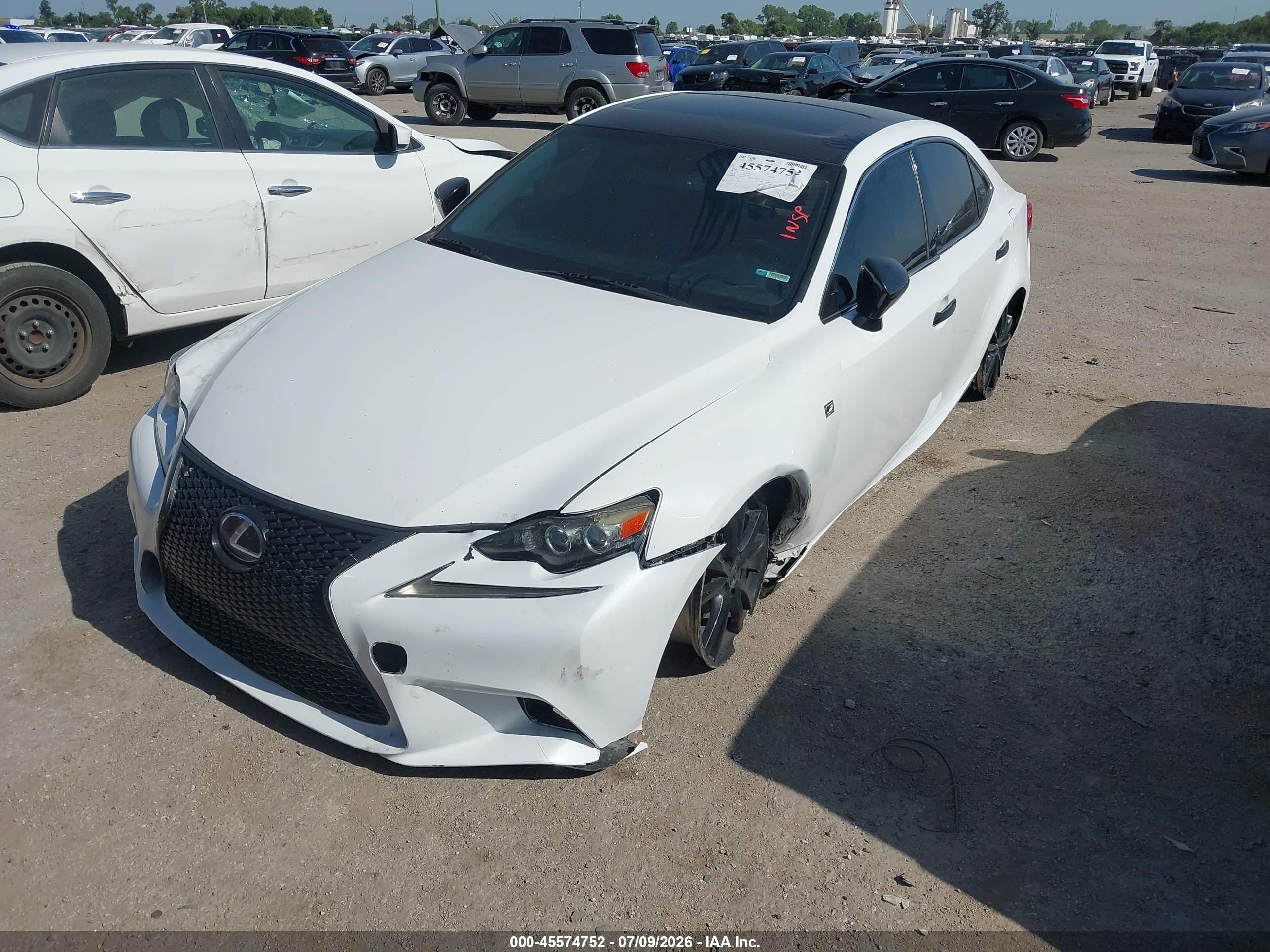 2015 Lexus Is 250 Crafted Line White vin: JTHBF1D23F5067422