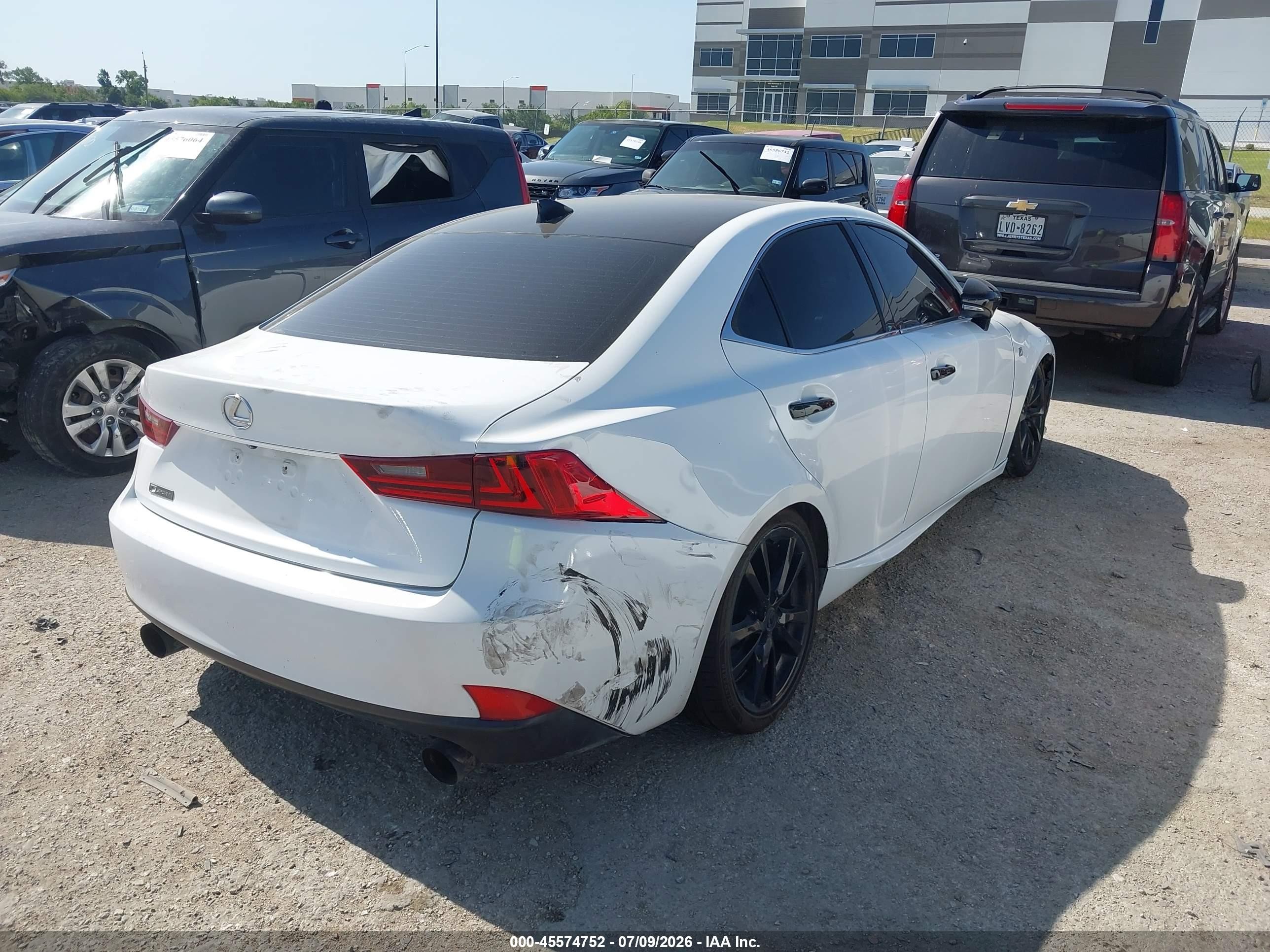 2015 Lexus Is 250 Crafted Line White vin: JTHBF1D23F5067422