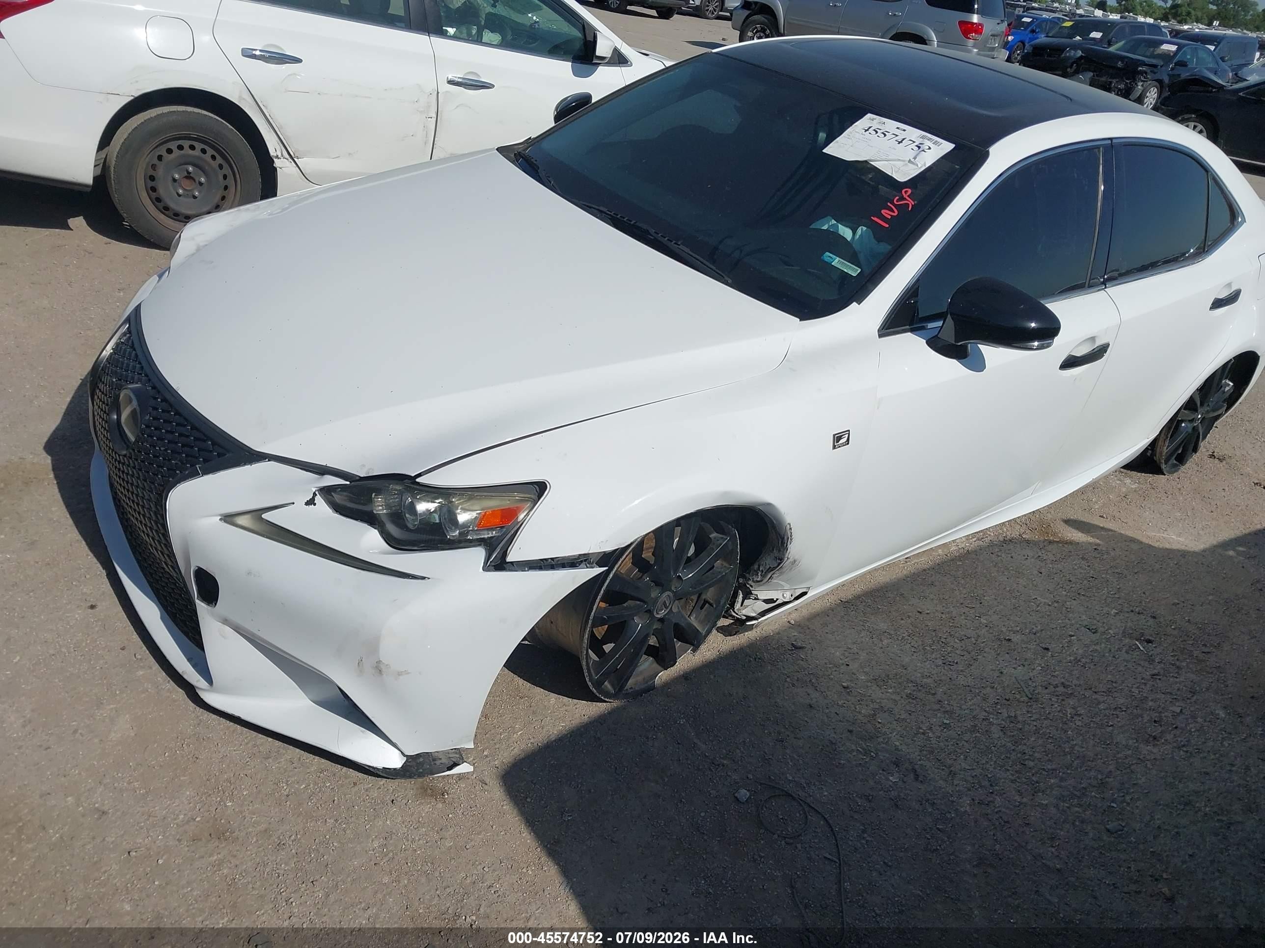 2015 Lexus Is 250 Crafted Line White vin: JTHBF1D23F5067422