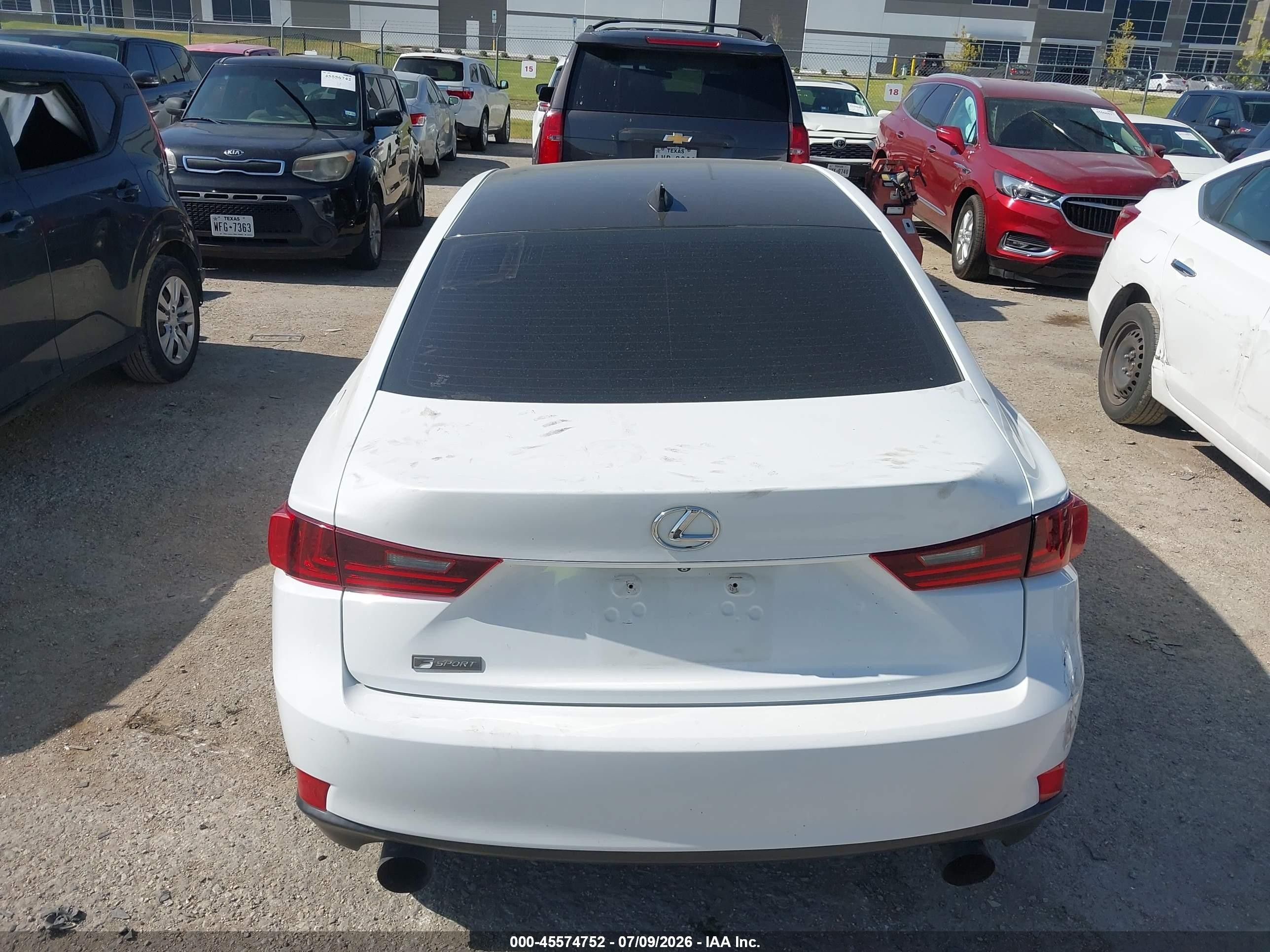 2015 Lexus Is 250 Crafted Line White vin: JTHBF1D23F5067422