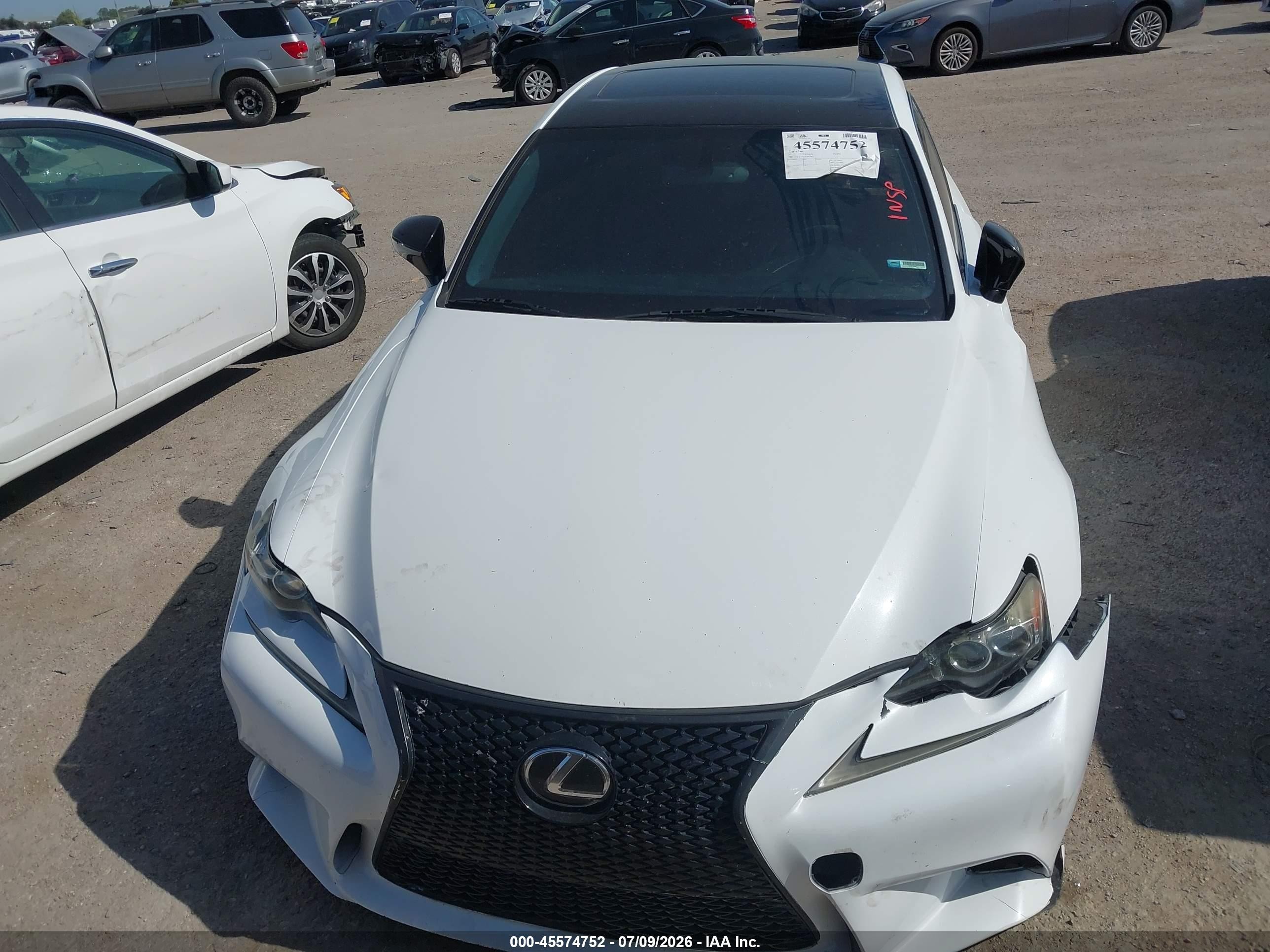 2015 Lexus Is 250 Crafted Line White vin: JTHBF1D23F5067422