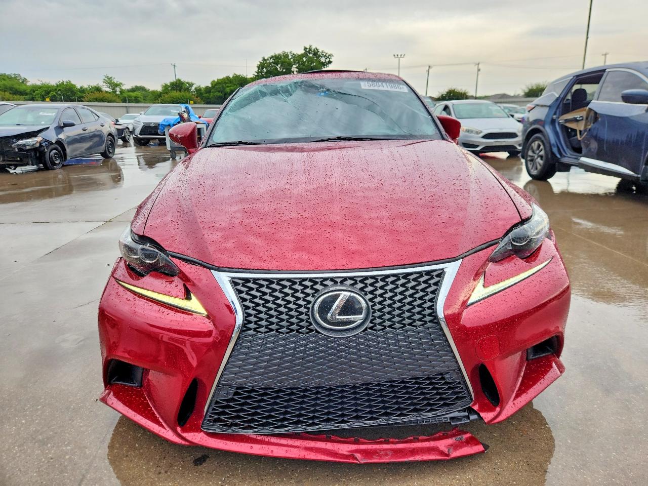 2015 Lexus Is 250 Красный vin: JTHBF1D23F5075830