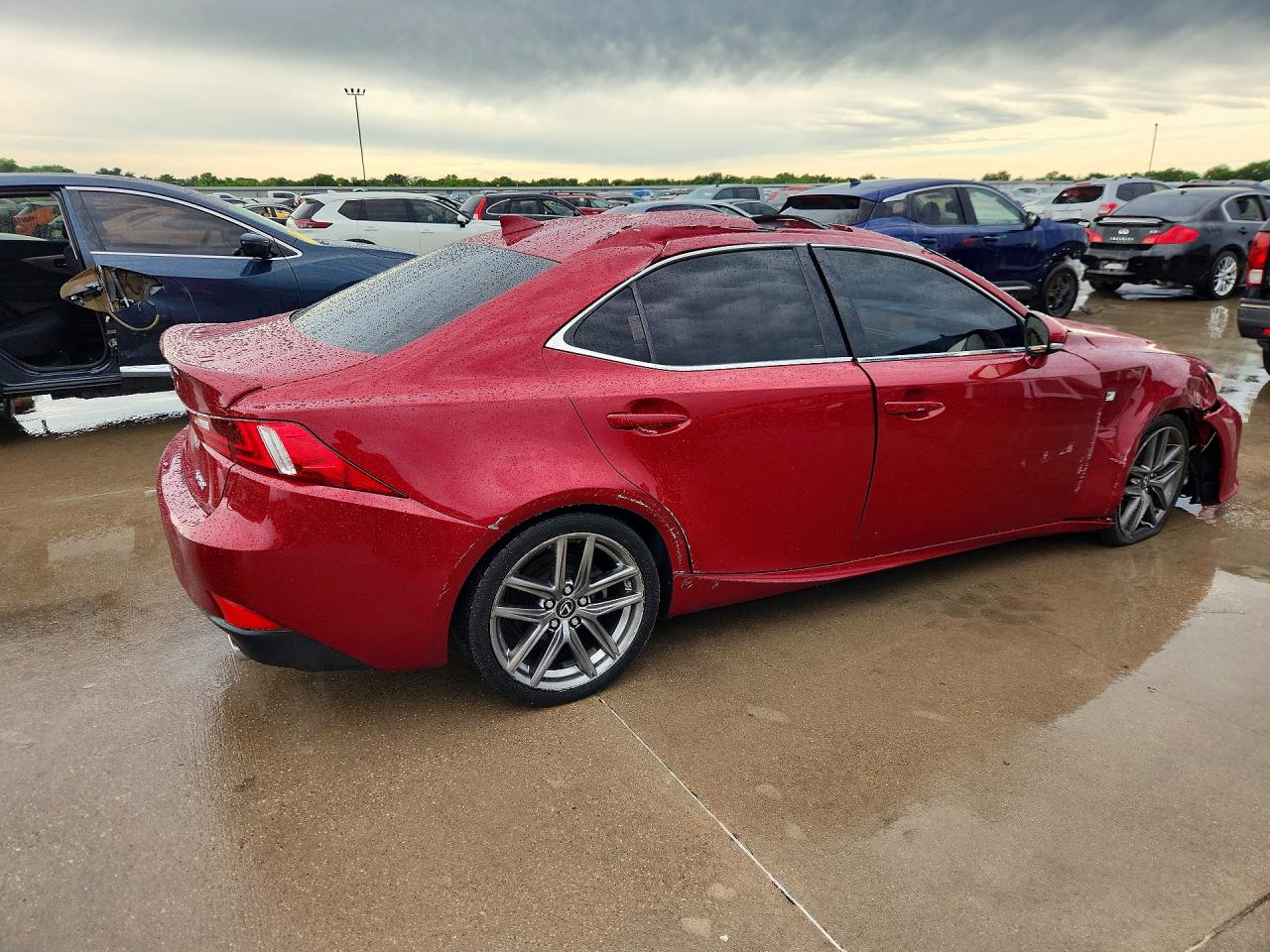 2015 Lexus Is 250 Красный vin: JTHBF1D23F5075830