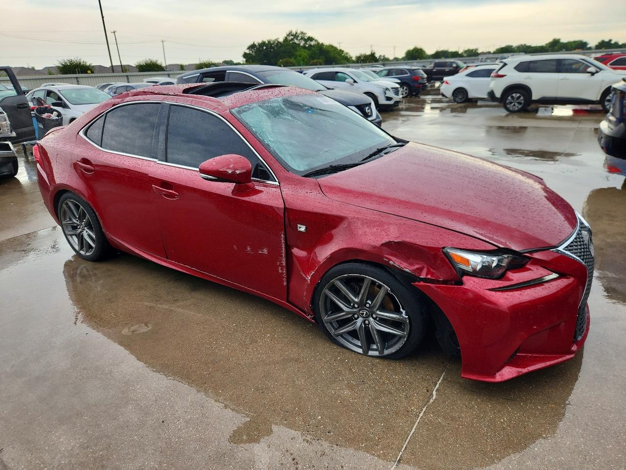 2015 Lexus Is 250 Красный vin: JTHBF1D23F5075830
