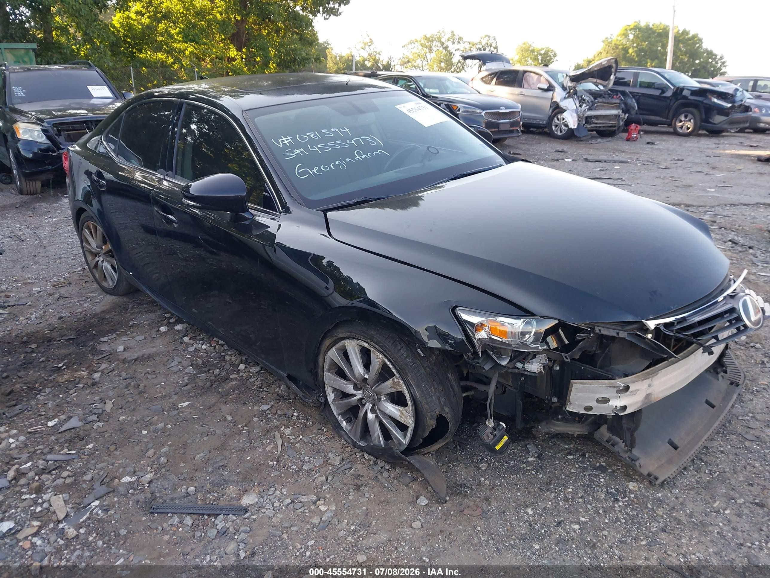 2015 Lexus Is 250   Black vin: JTHBF1D23F5081594