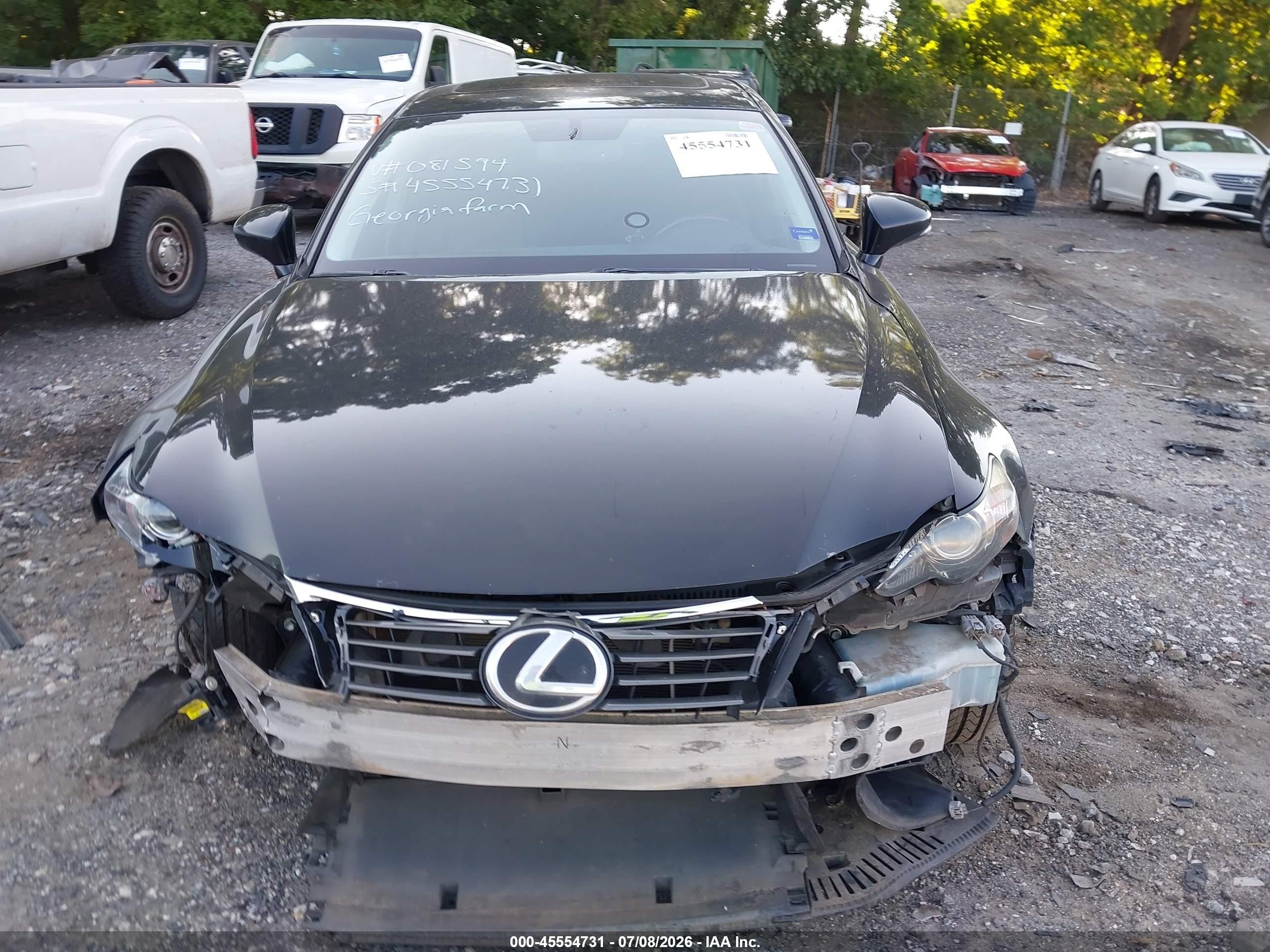 2015 Lexus Is 250   Black vin: JTHBF1D23F5081594