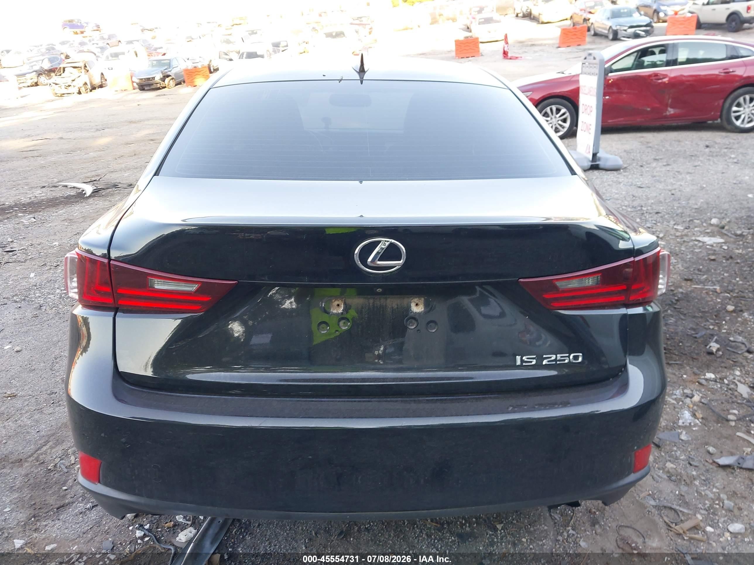2015 Lexus Is 250   Black vin: JTHBF1D23F5081594