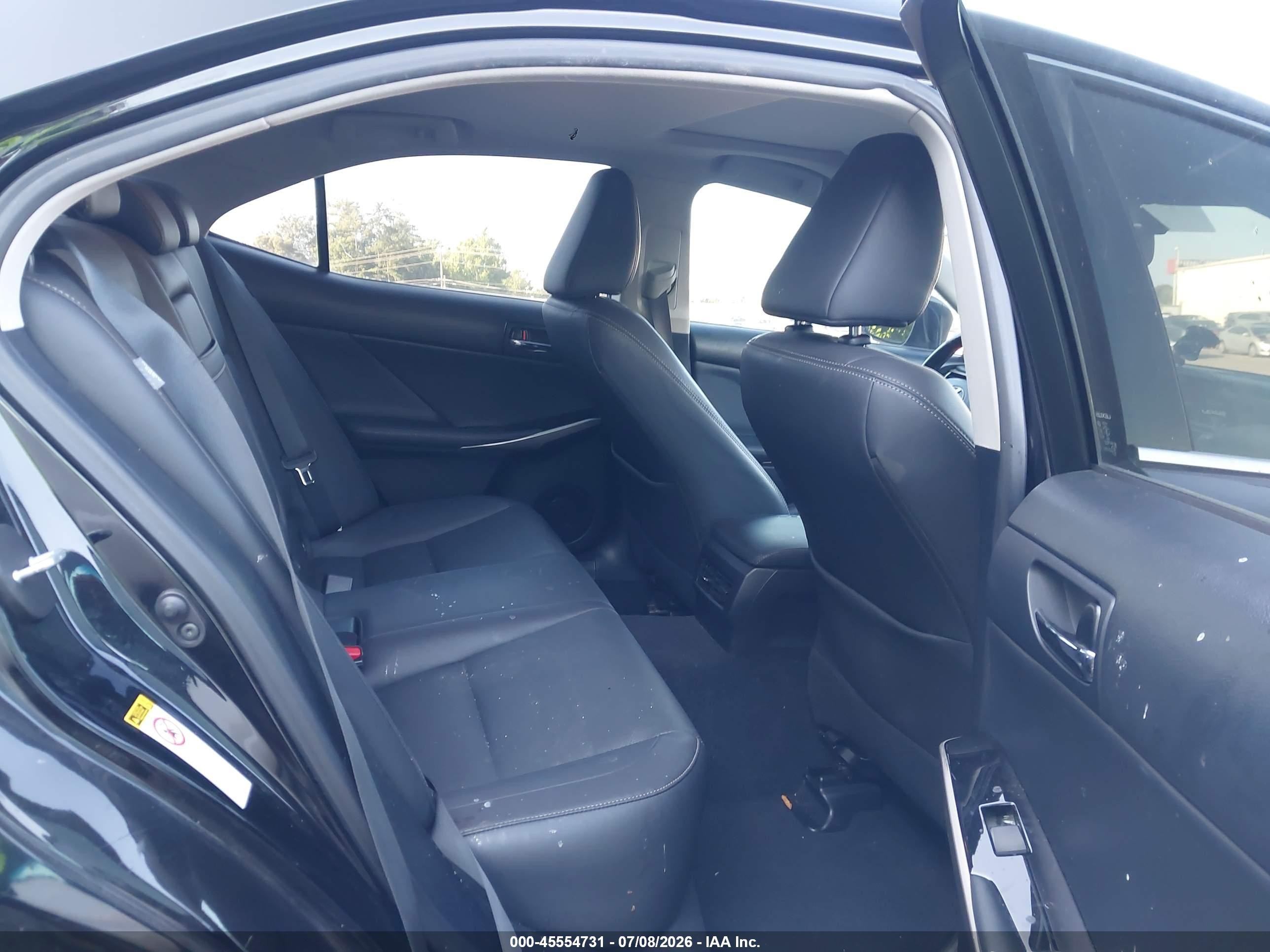 2015 Lexus Is 250   Black vin: JTHBF1D23F5081594