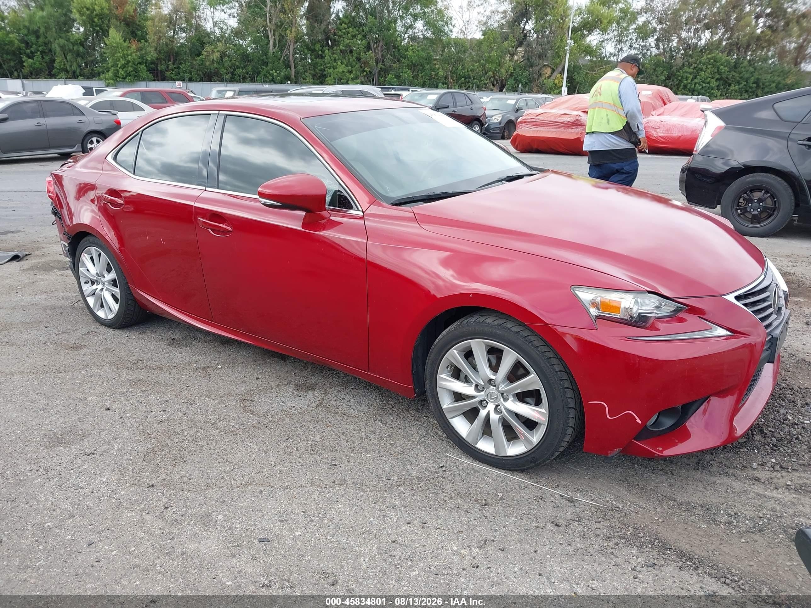 2014 Lexus Is 250   Red vin: JTHBF1D24E5011374