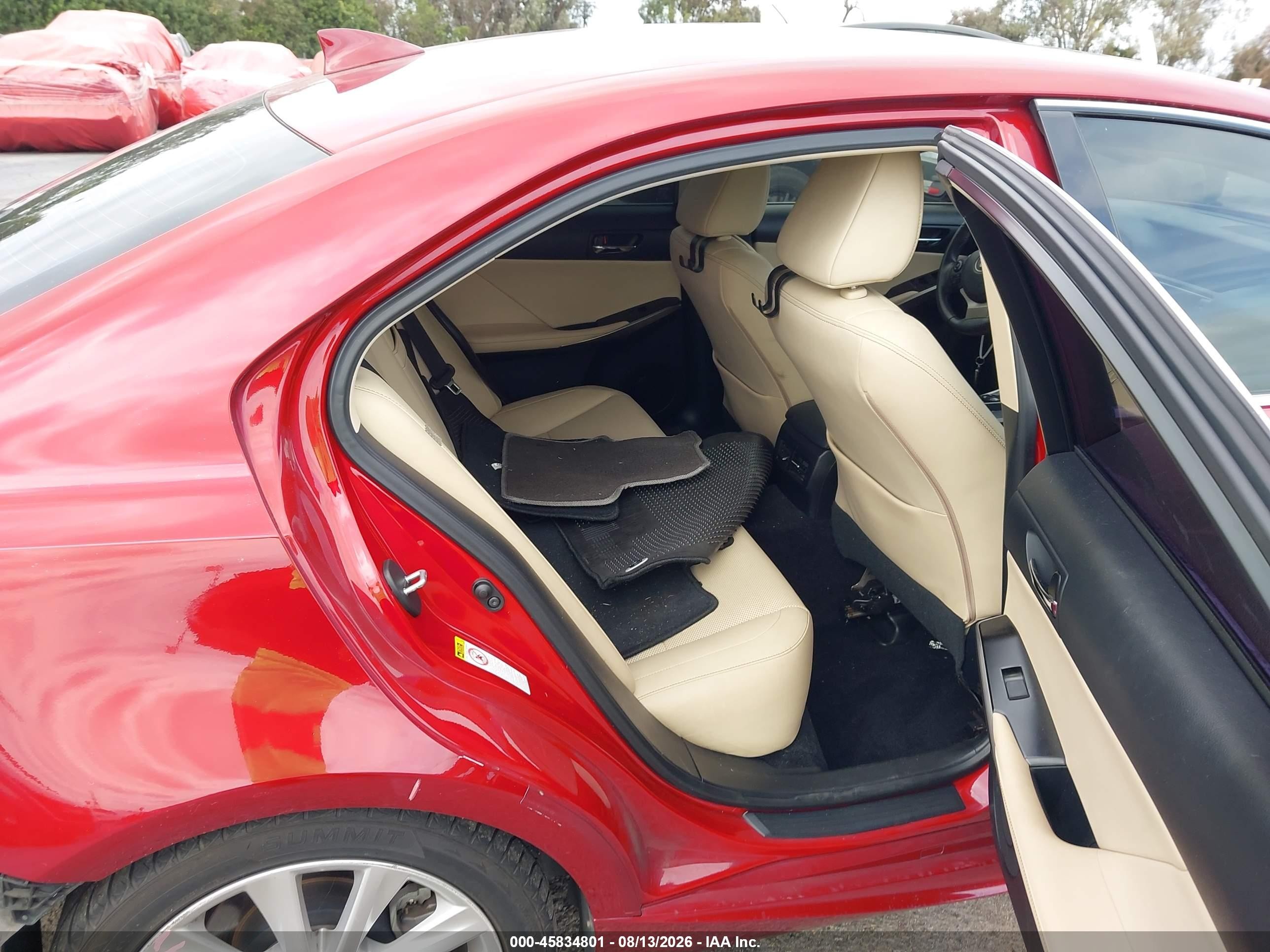 2014 Lexus Is 250   Red vin: JTHBF1D24E5011374