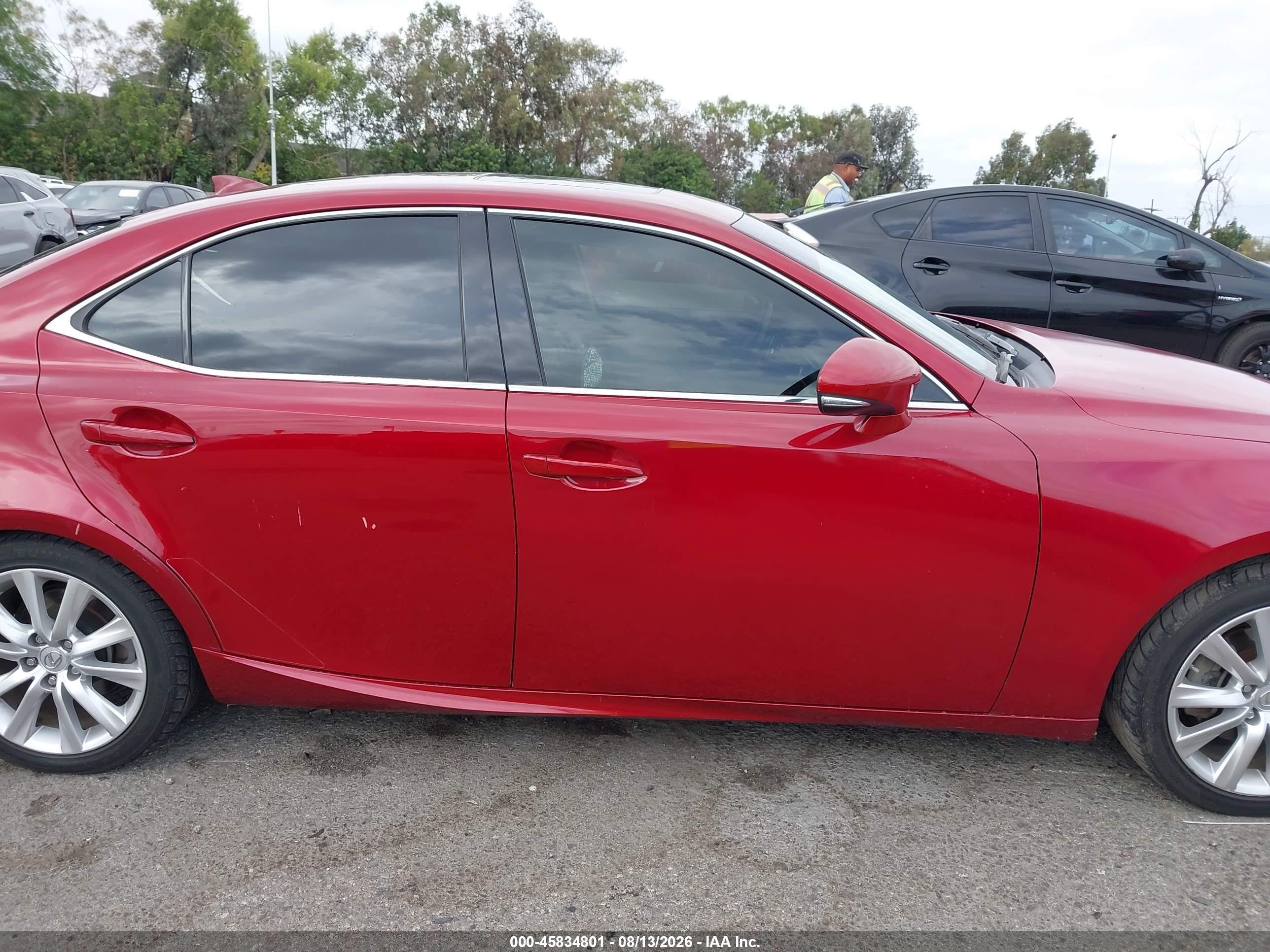 2014 Lexus Is 250   Red vin: JTHBF1D24E5011374