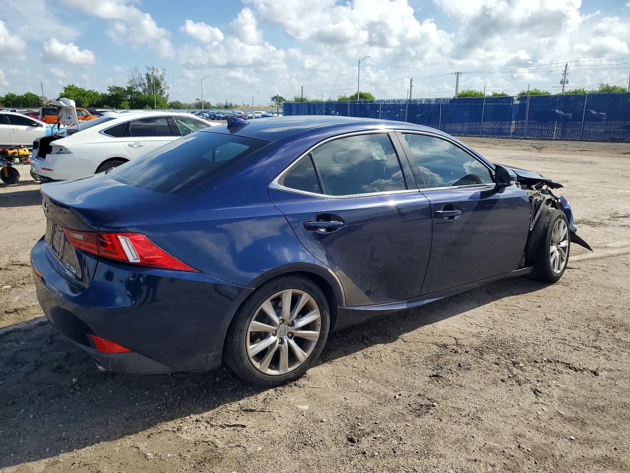 2014 Lexus Is 250 Blue vin: JTHBF1D24E5028398