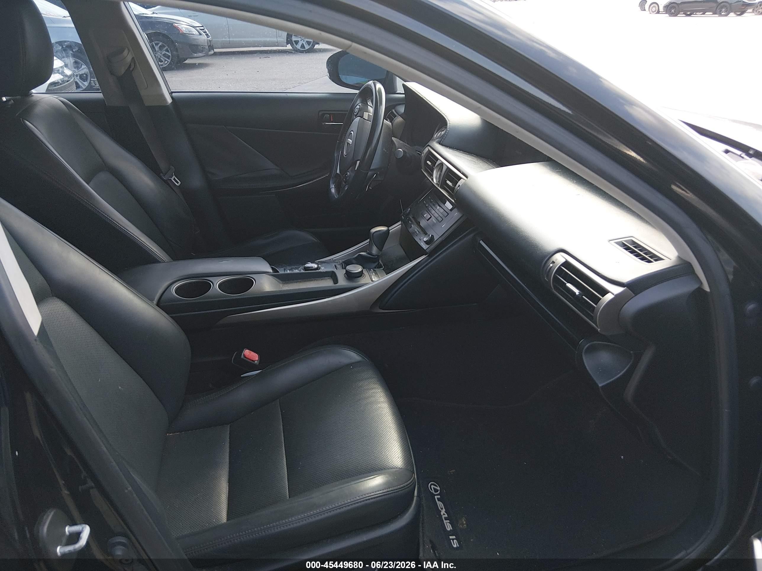 2014 Lexus Is 250   Black vin: JTHBF1D24E5038204