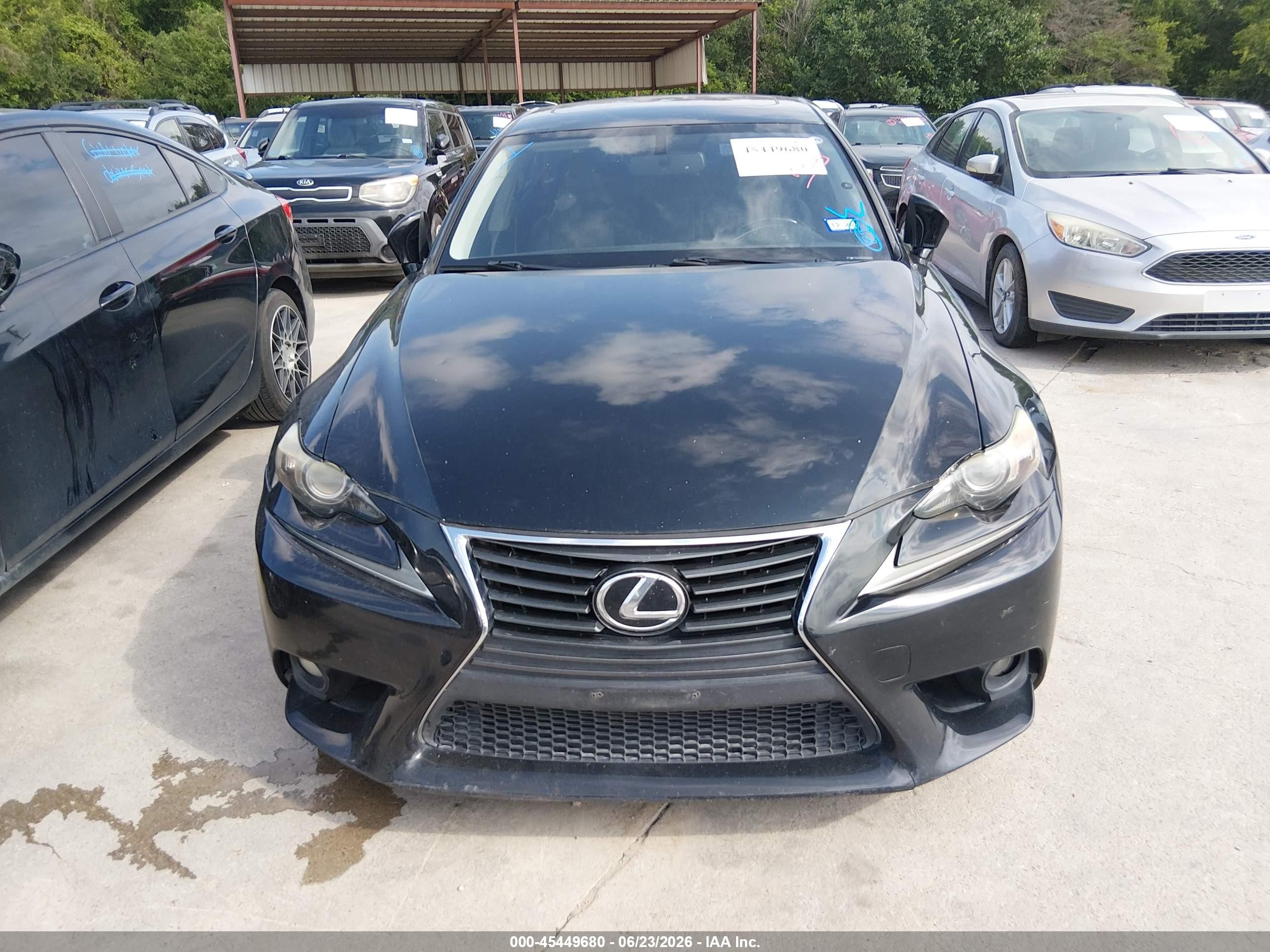 2014 Lexus Is 250   Black vin: JTHBF1D24E5038204