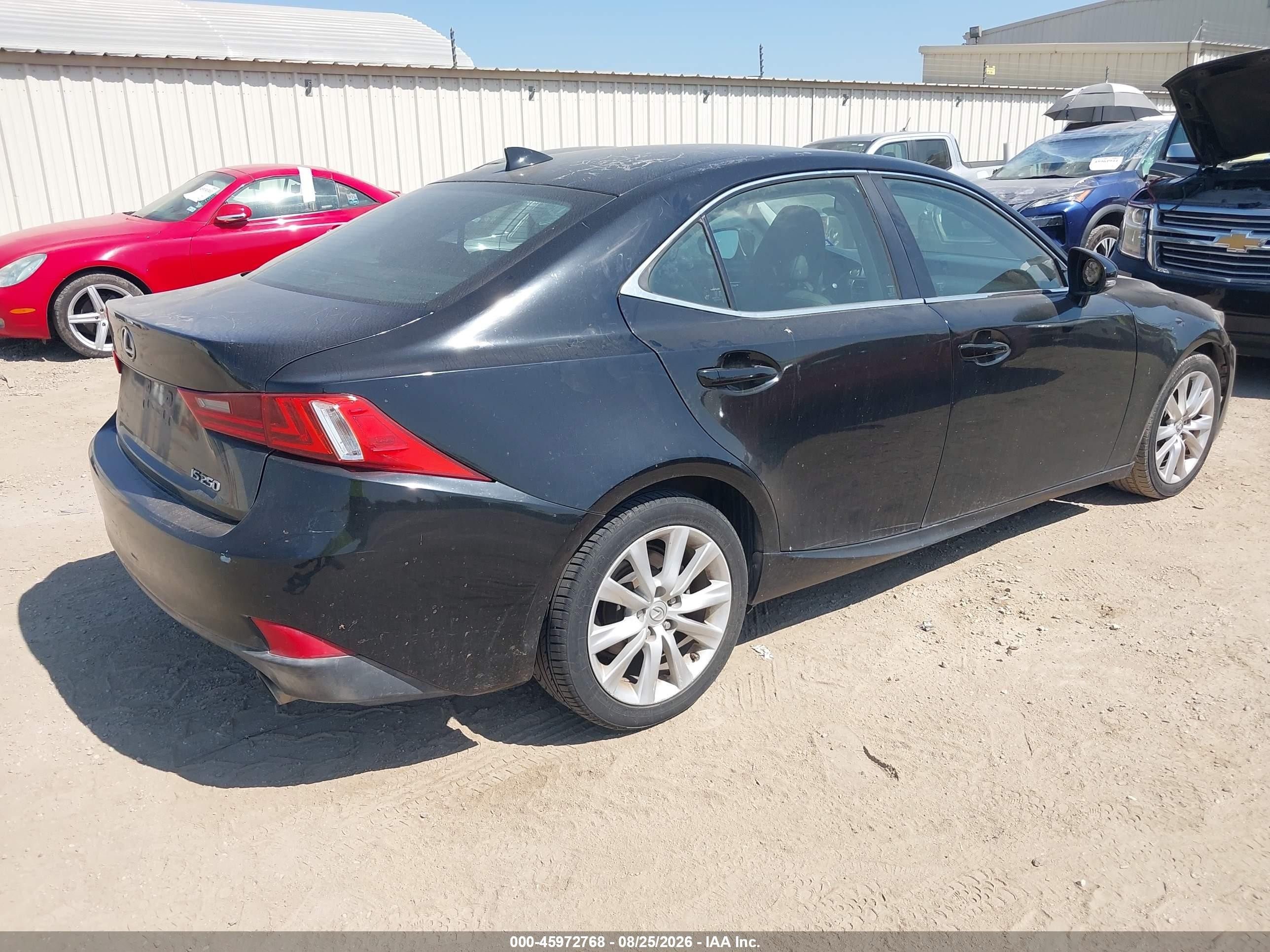 2014 Lexus Is 250   Черный vin: JTHBF1D24E5039742
