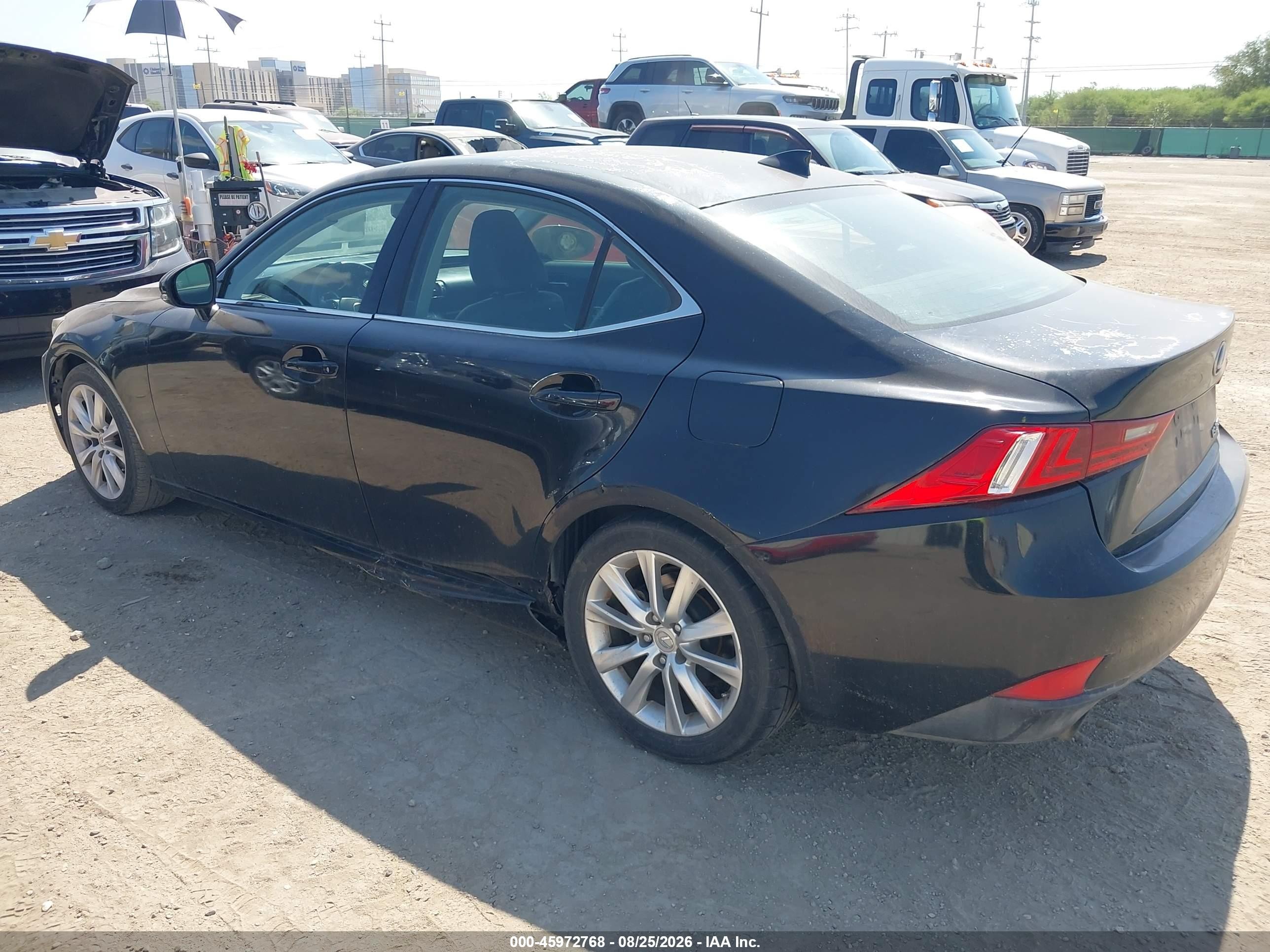 2014 Lexus Is 250   Черный vin: JTHBF1D24E5039742