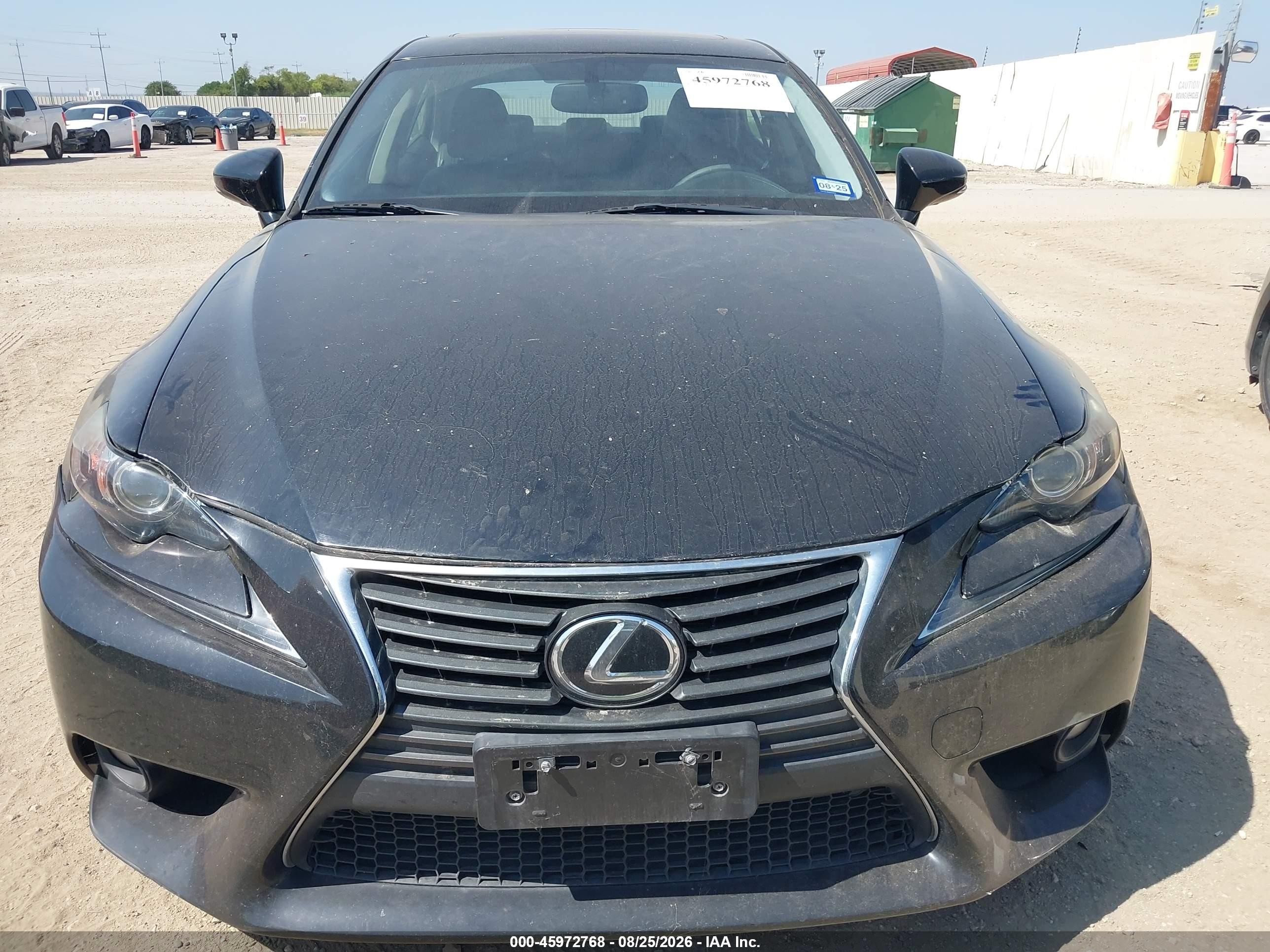 2014 Lexus Is 250   Черный vin: JTHBF1D24E5039742