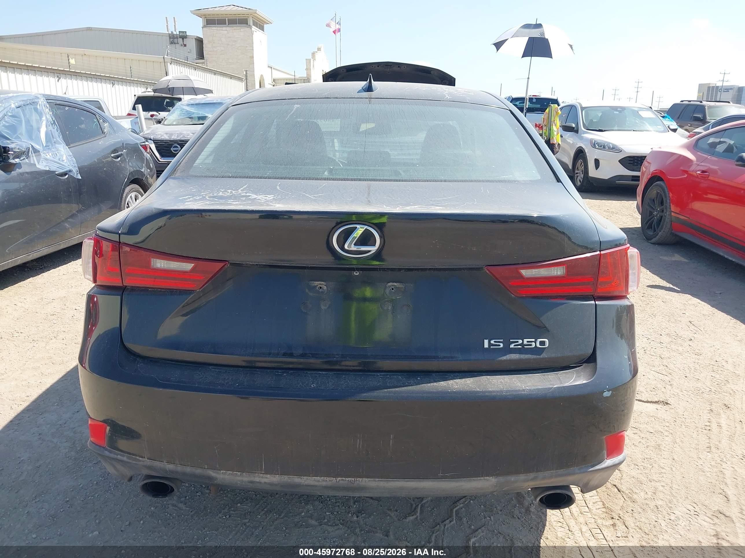 2014 Lexus Is 250   Черный vin: JTHBF1D24E5039742