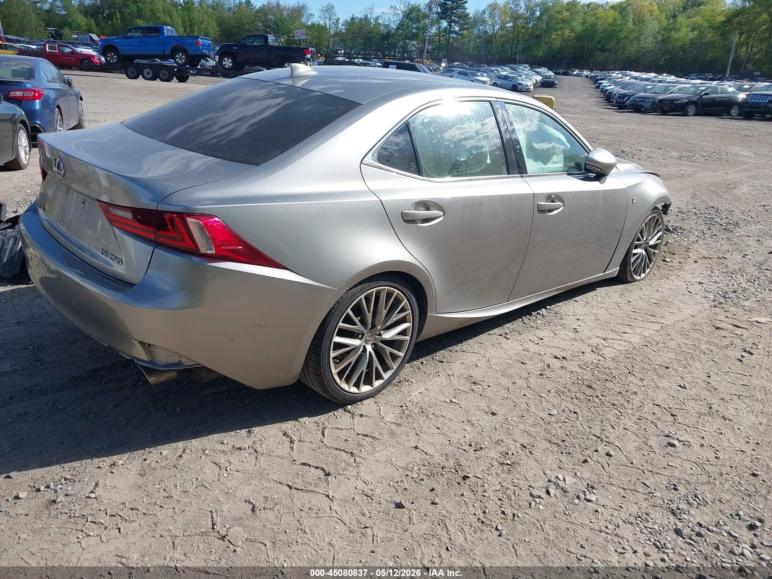 2015 Lexus Is 250   Silver vin: JTHBF1D24F5046255