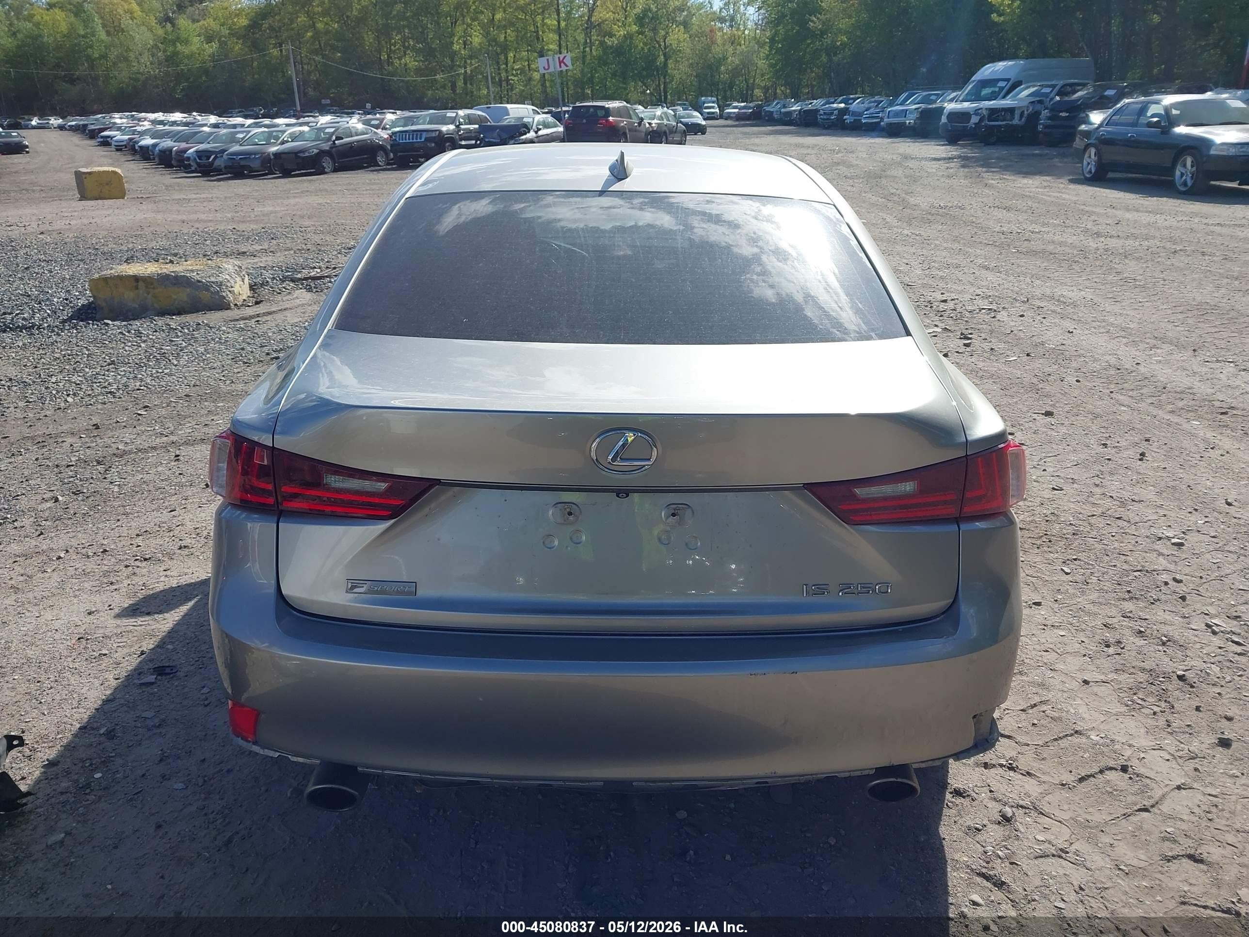 2015 Lexus Is 250   Silver vin: JTHBF1D24F5046255