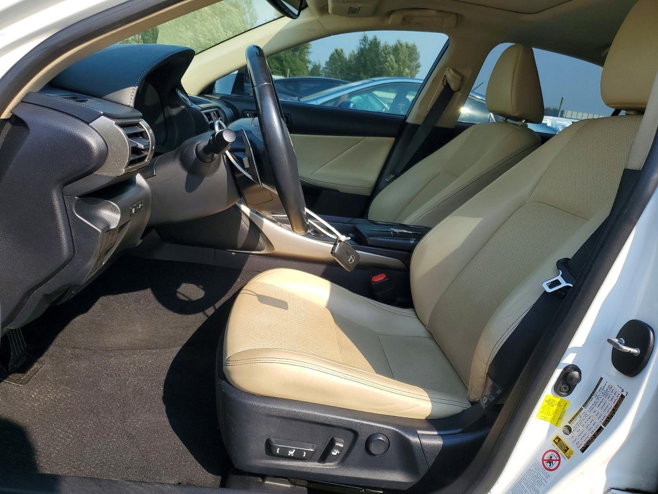 2015 Lexus Is 250 White vin: JTHBF1D24F5055618