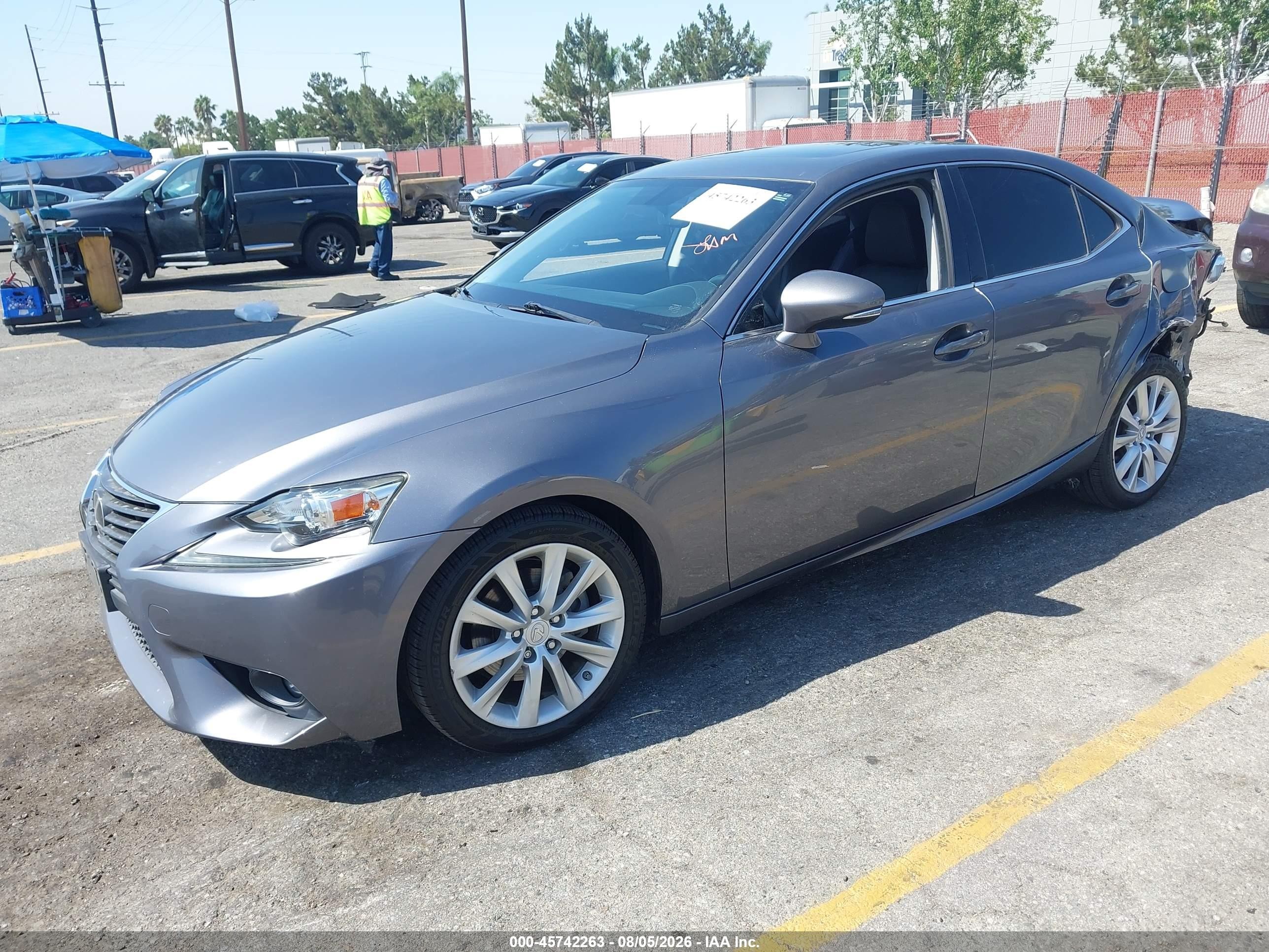 2015 Lexus Is 250 Gray vin: JTHBF1D24F5055859