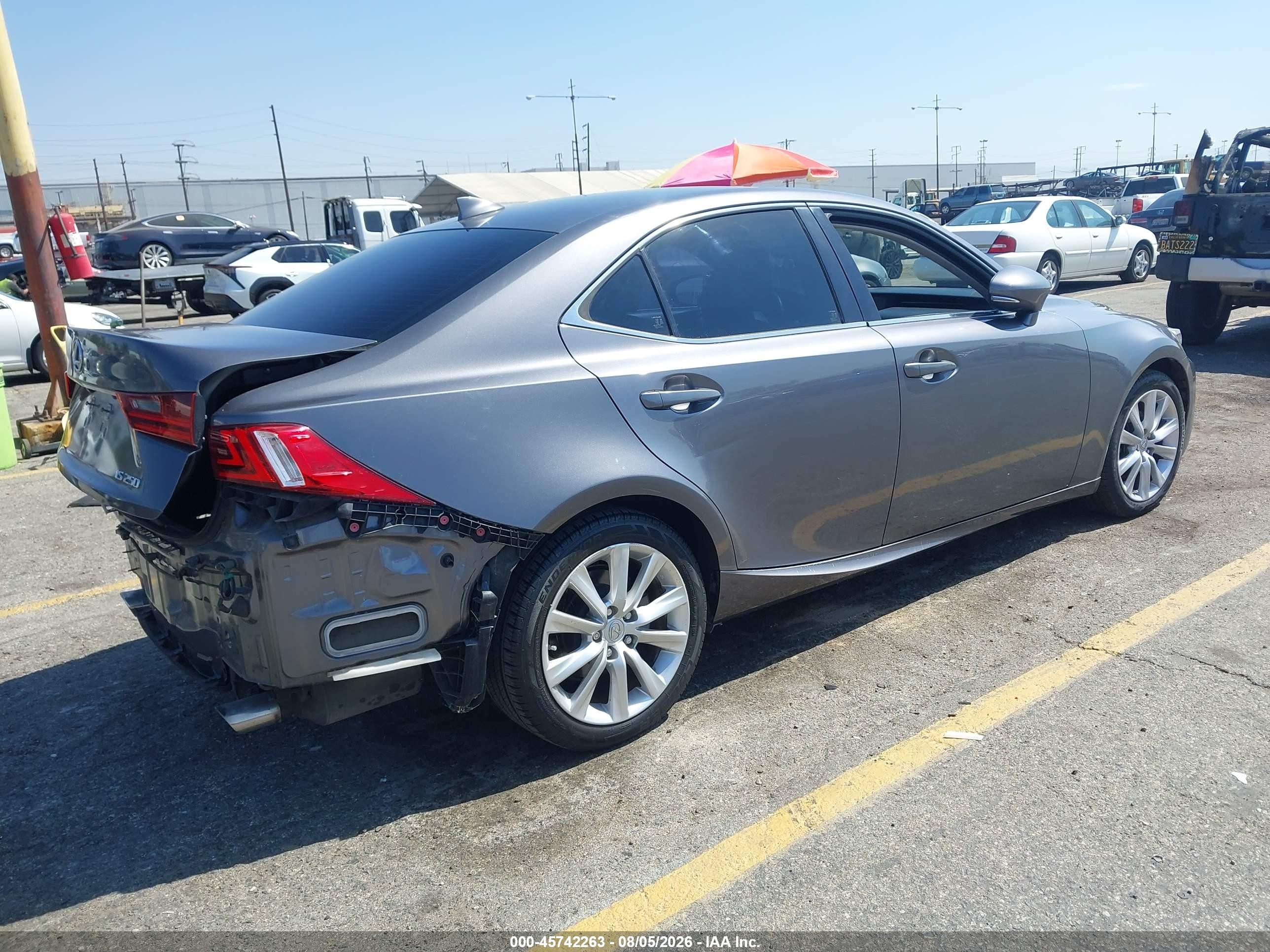 2015 Lexus Is 250 Gray vin: JTHBF1D24F5055859