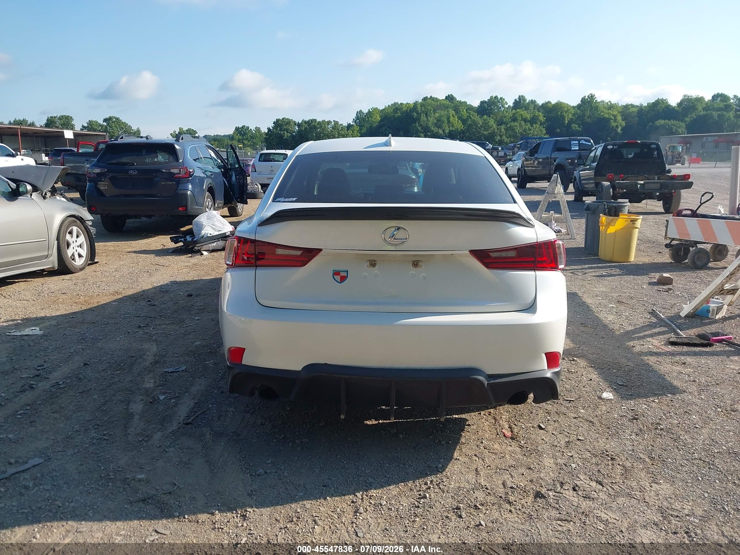 2015 Lexus Is 250   White vin: JTHBF1D24F5068529