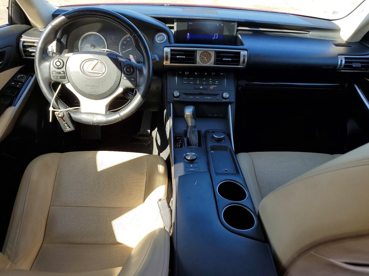 2015 Lexus Is 250 Красный vin: JTHBF1D24F5079112