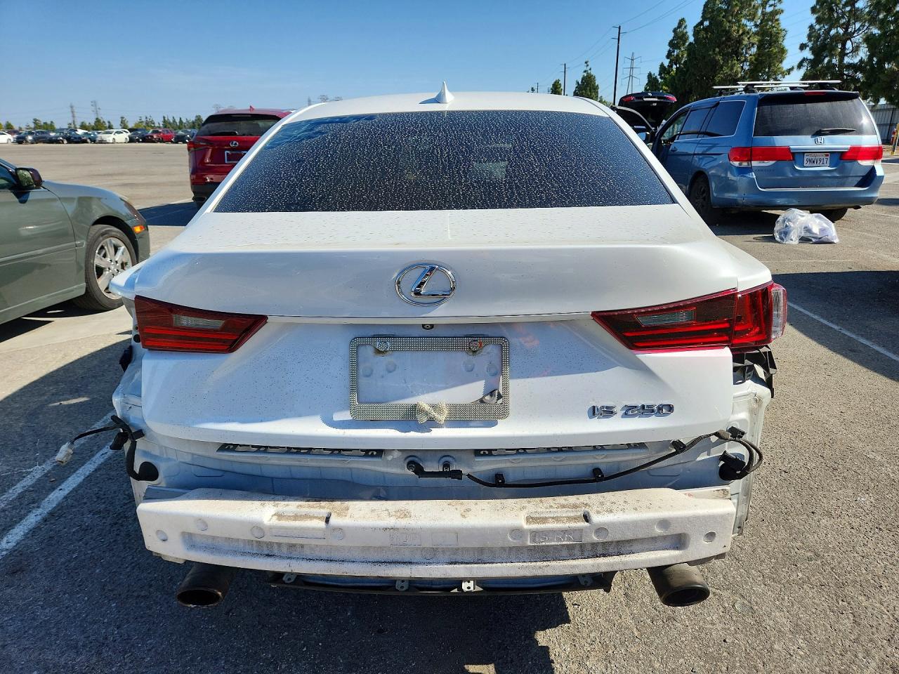 2015 Lexus Is 250 White vin: JTHBF1D24F5081412