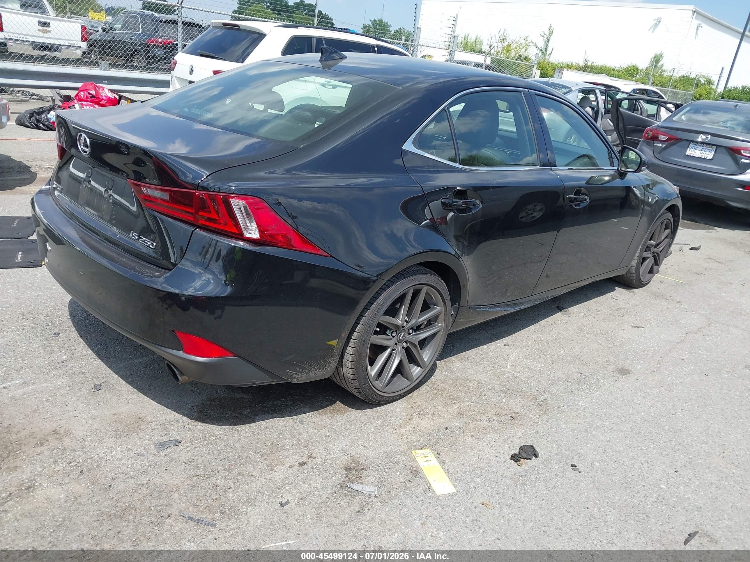 2015 Lexus Is 250   Black vin: JTHBF1D24F5082480