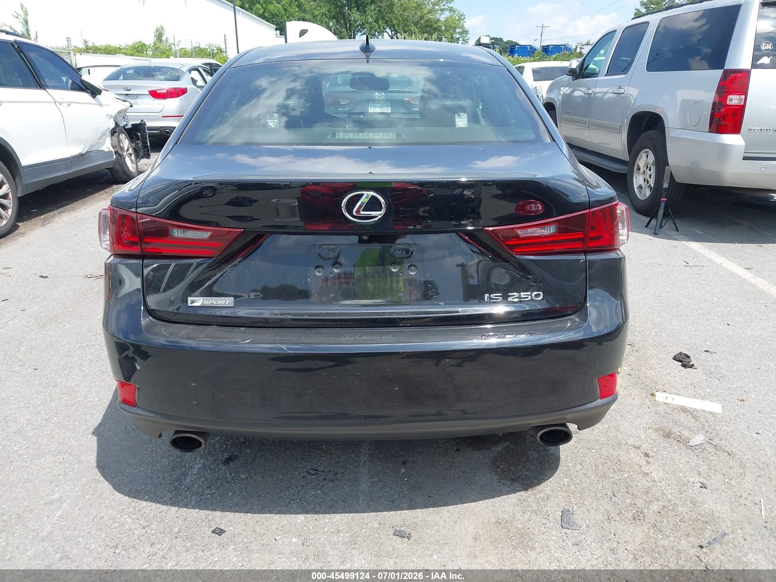 2015 Lexus Is 250   Black vin: JTHBF1D24F5082480