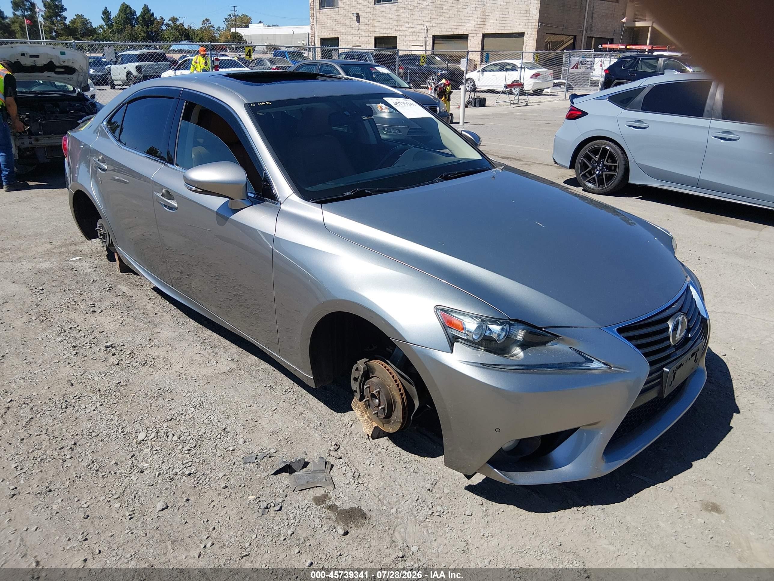 2014 Lexus Is 250   Gray vin: JTHBF1D25E5002070