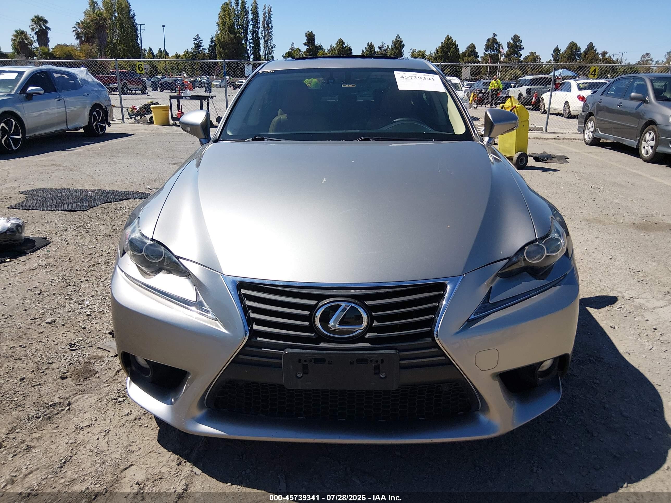 2014 Lexus Is 250   Gray vin: JTHBF1D25E5002070