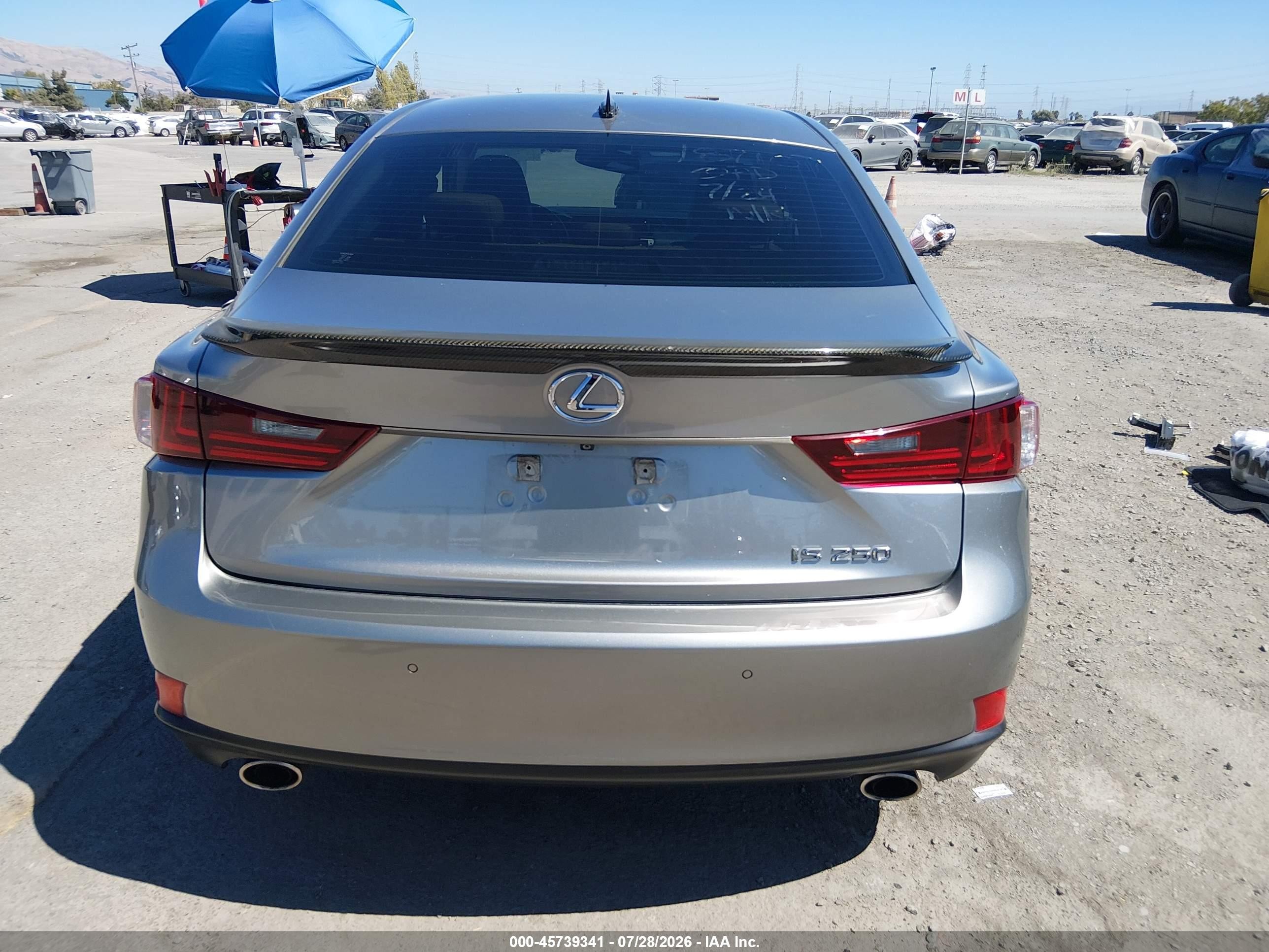 2014 Lexus Is 250   Gray vin: JTHBF1D25E5002070