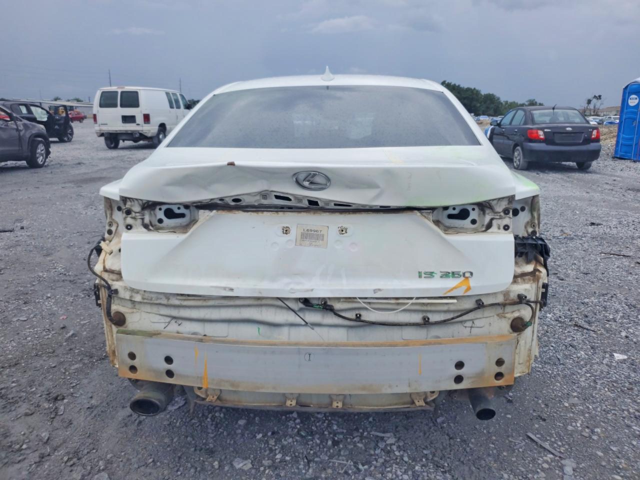 2014 Lexus Is 250 White vin: JTHBF1D25E5043217