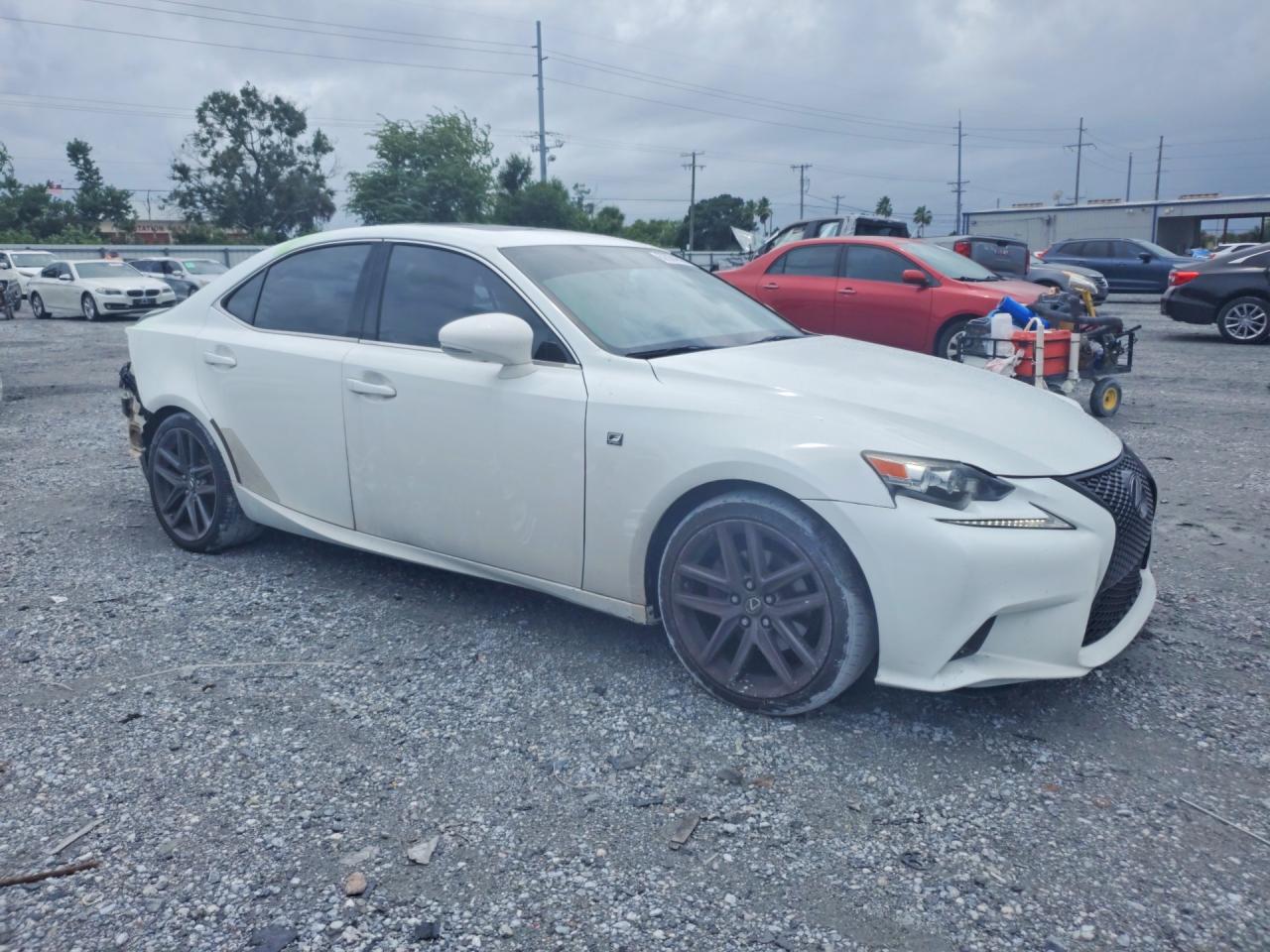 2014 Lexus Is 250 White vin: JTHBF1D25E5043217