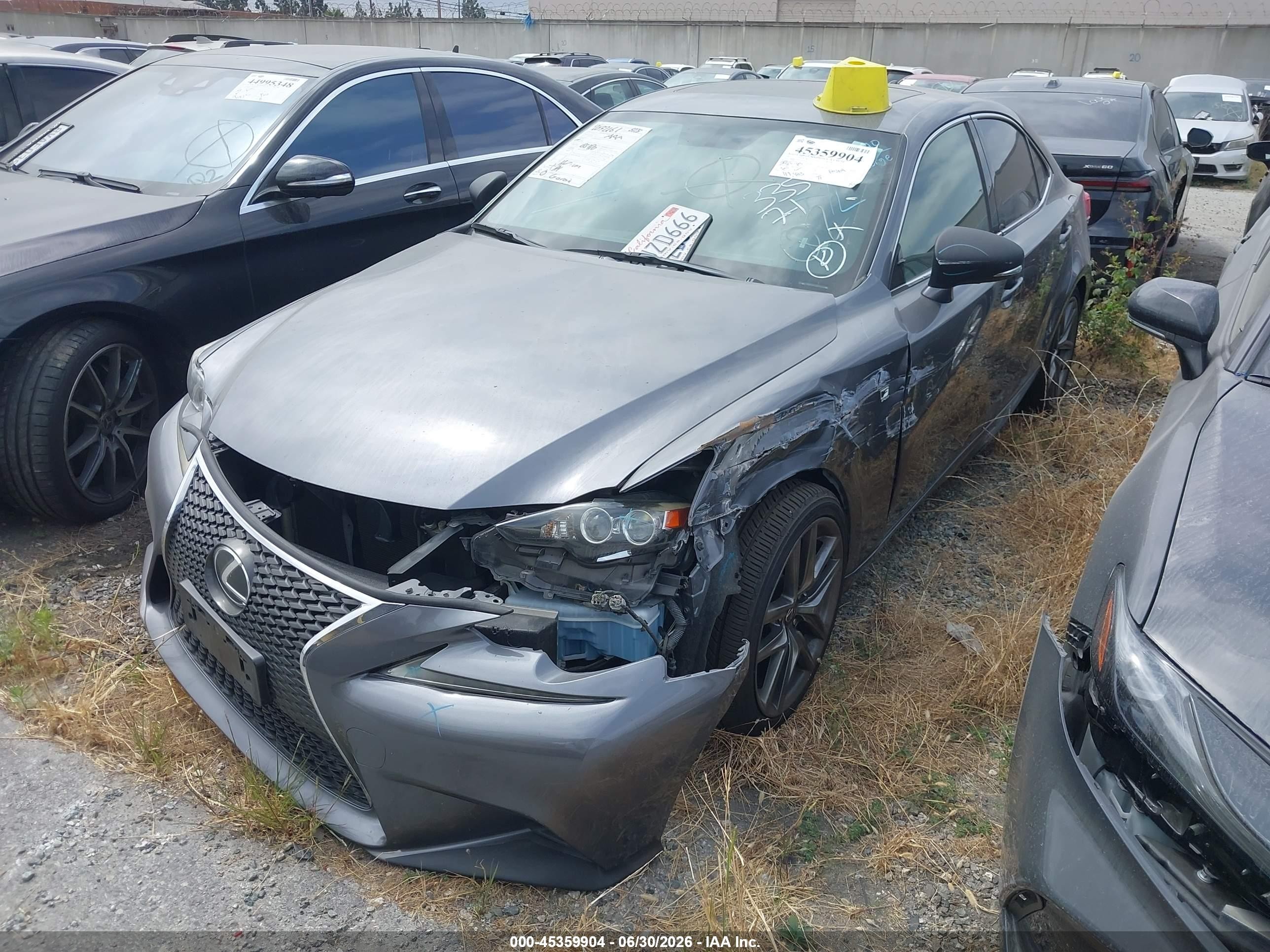 2015 Lexus Is 250   Silver vin: JTHBF1D25F5053926