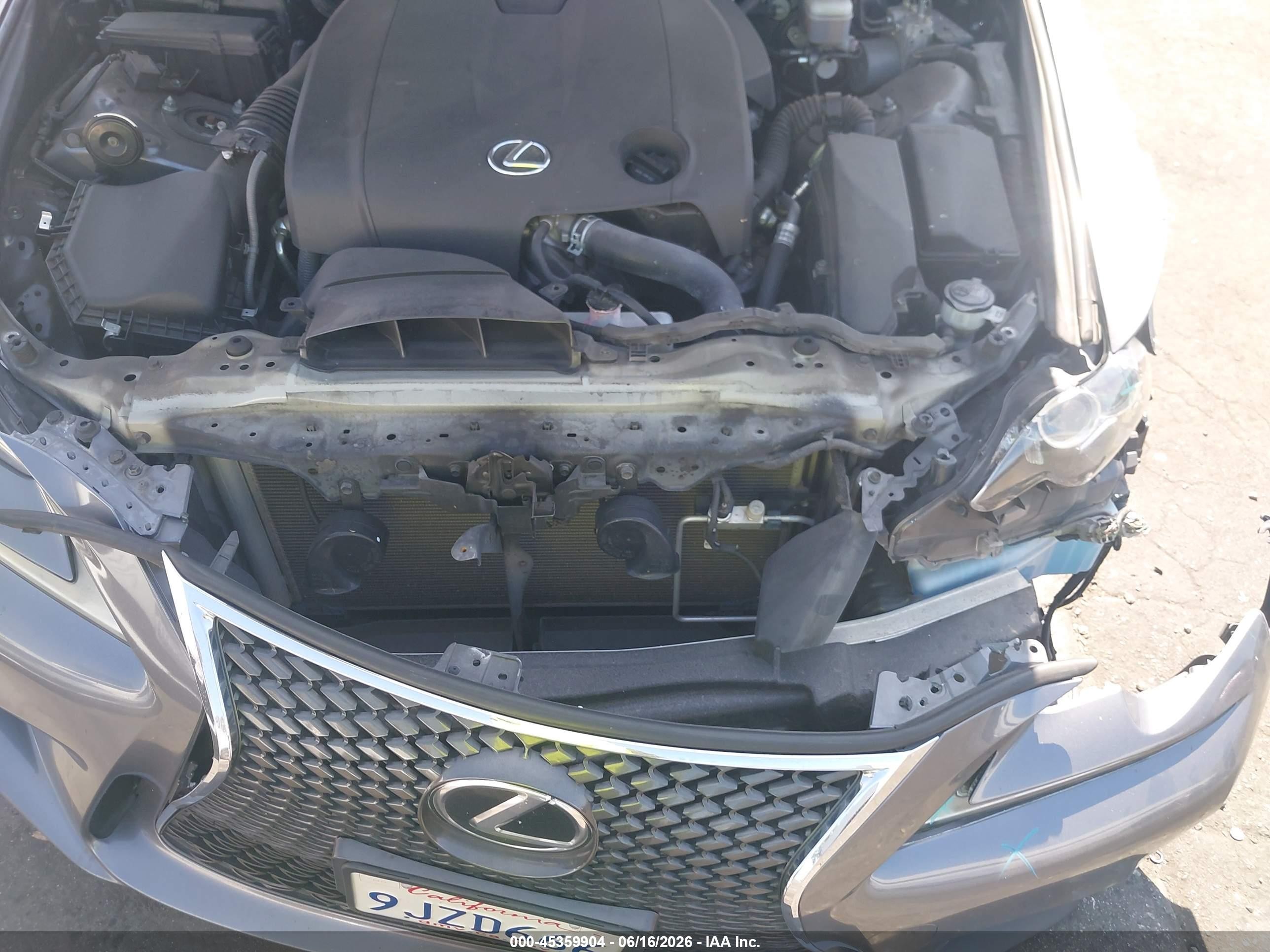 2015 Lexus Is 250   Silver vin: JTHBF1D25F5053926