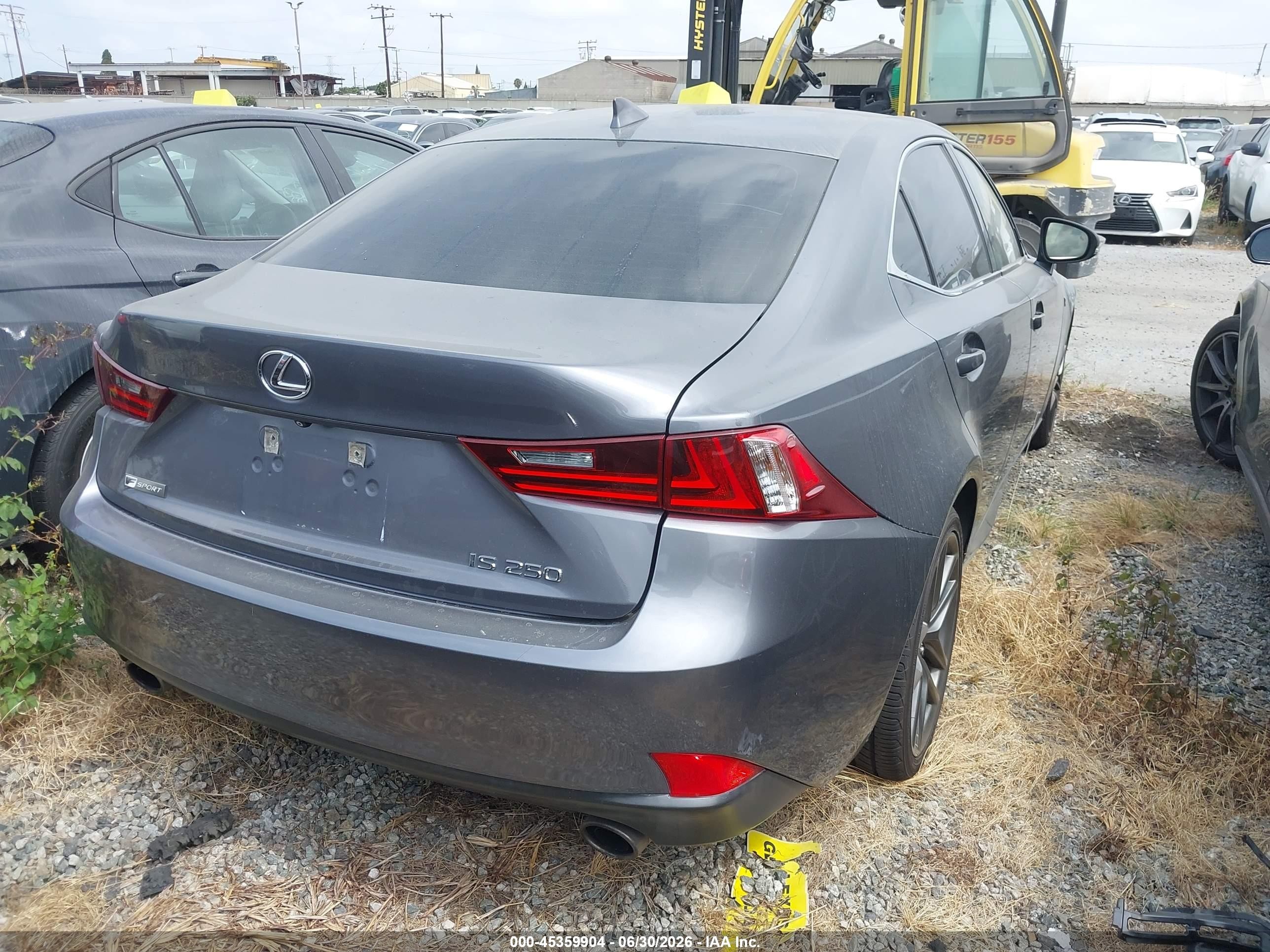 2015 Lexus Is 250   Silver vin: JTHBF1D25F5053926
