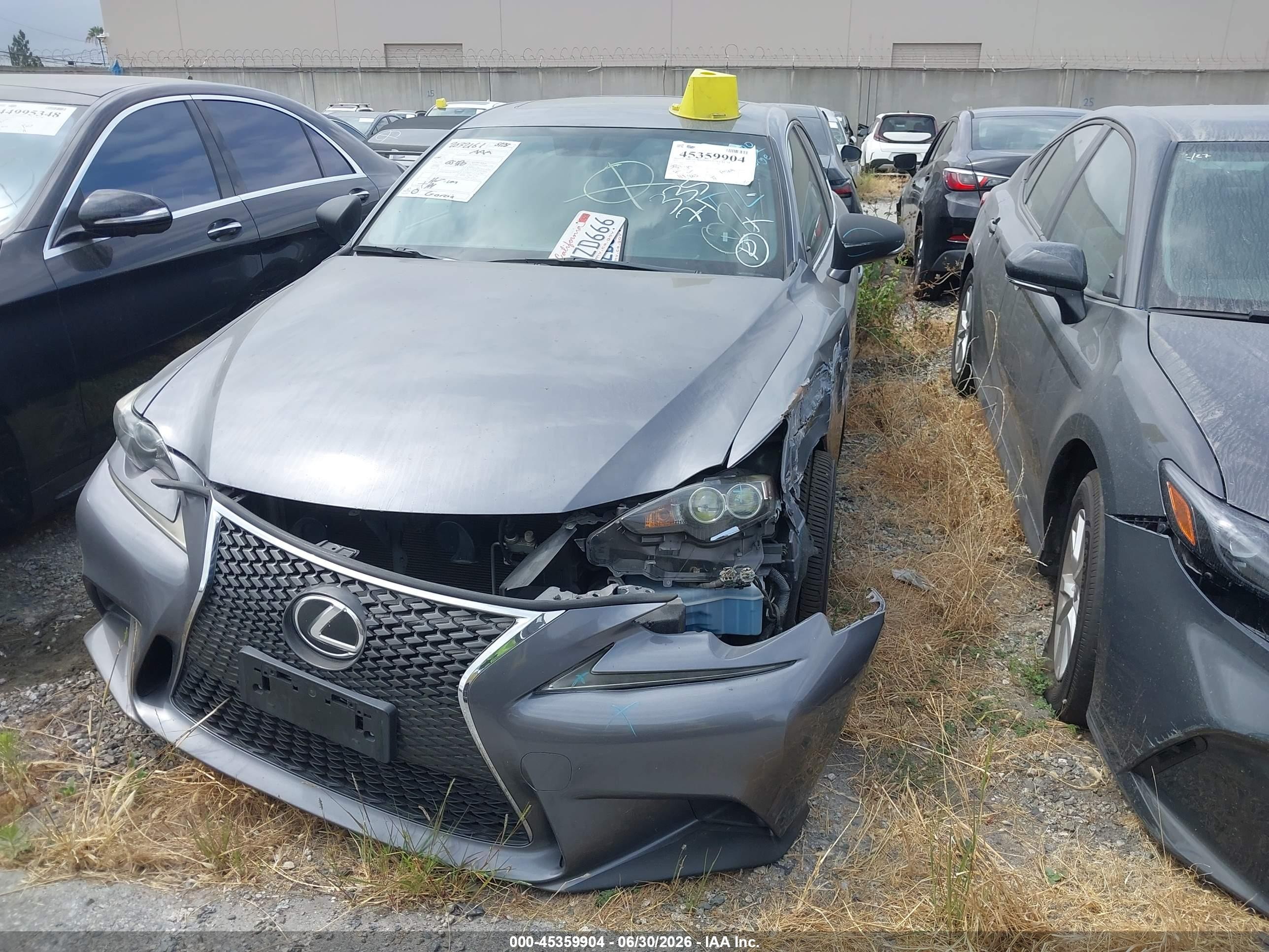 2015 Lexus Is 250   Silver vin: JTHBF1D25F5053926