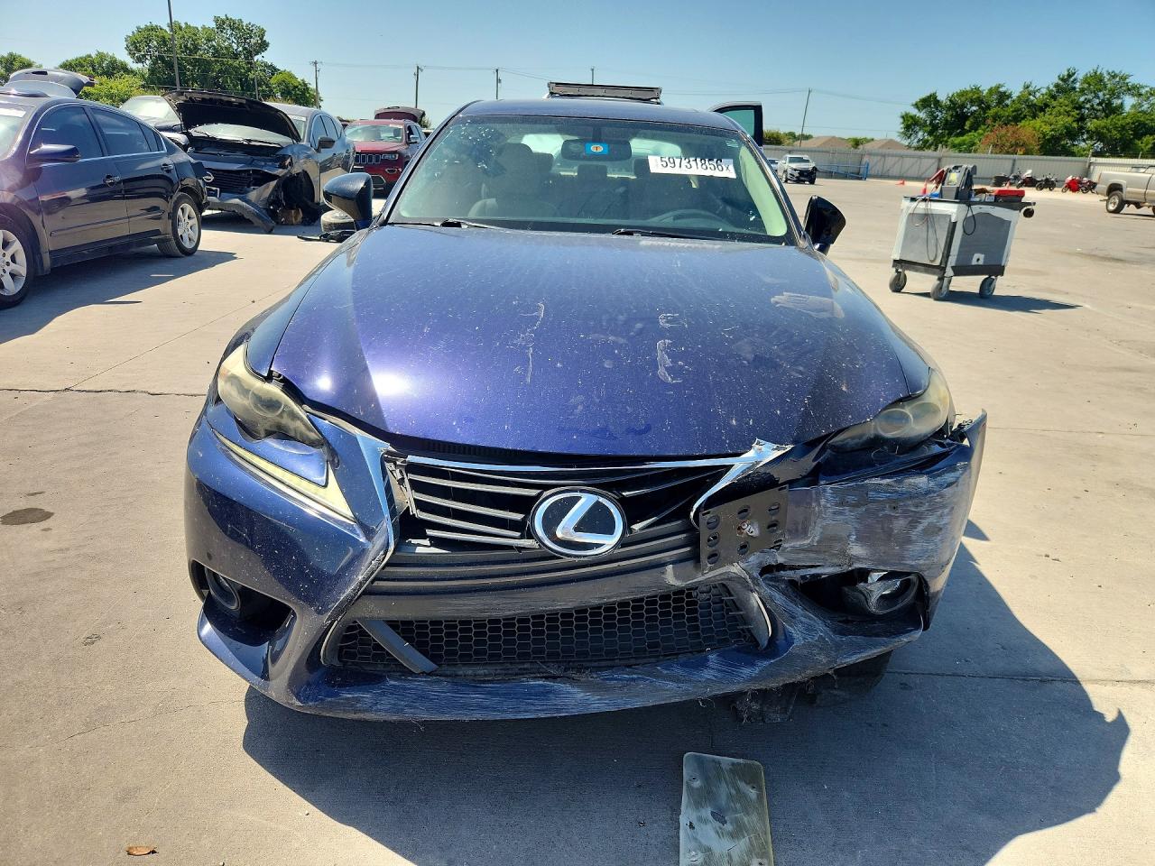 2014 Lexus Is 250 Blue vin: JTHBF1D26E5008914