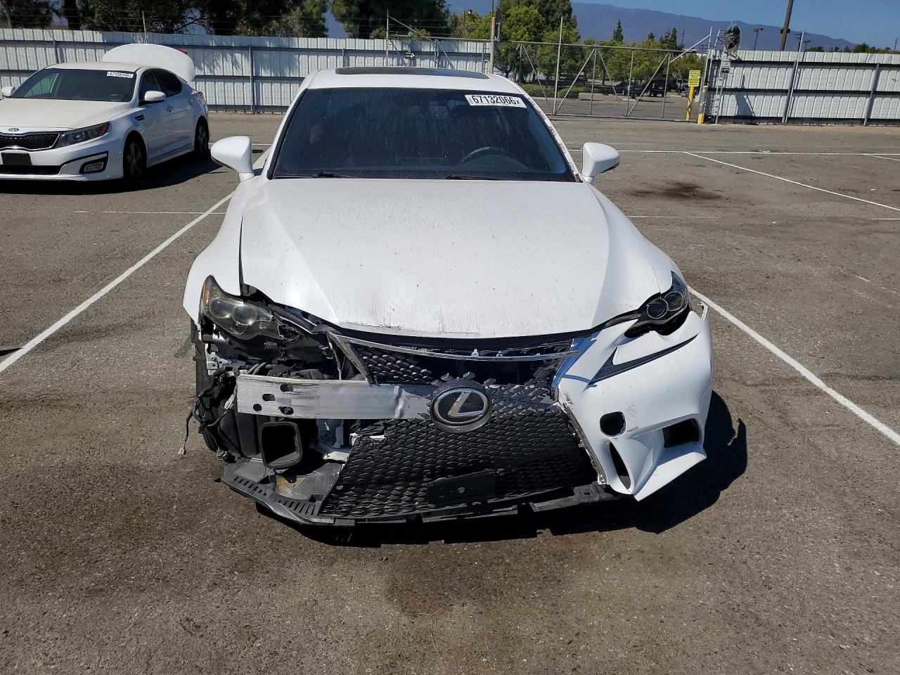 2014 Lexus Is 250 White vin: JTHBF1D26E5016639