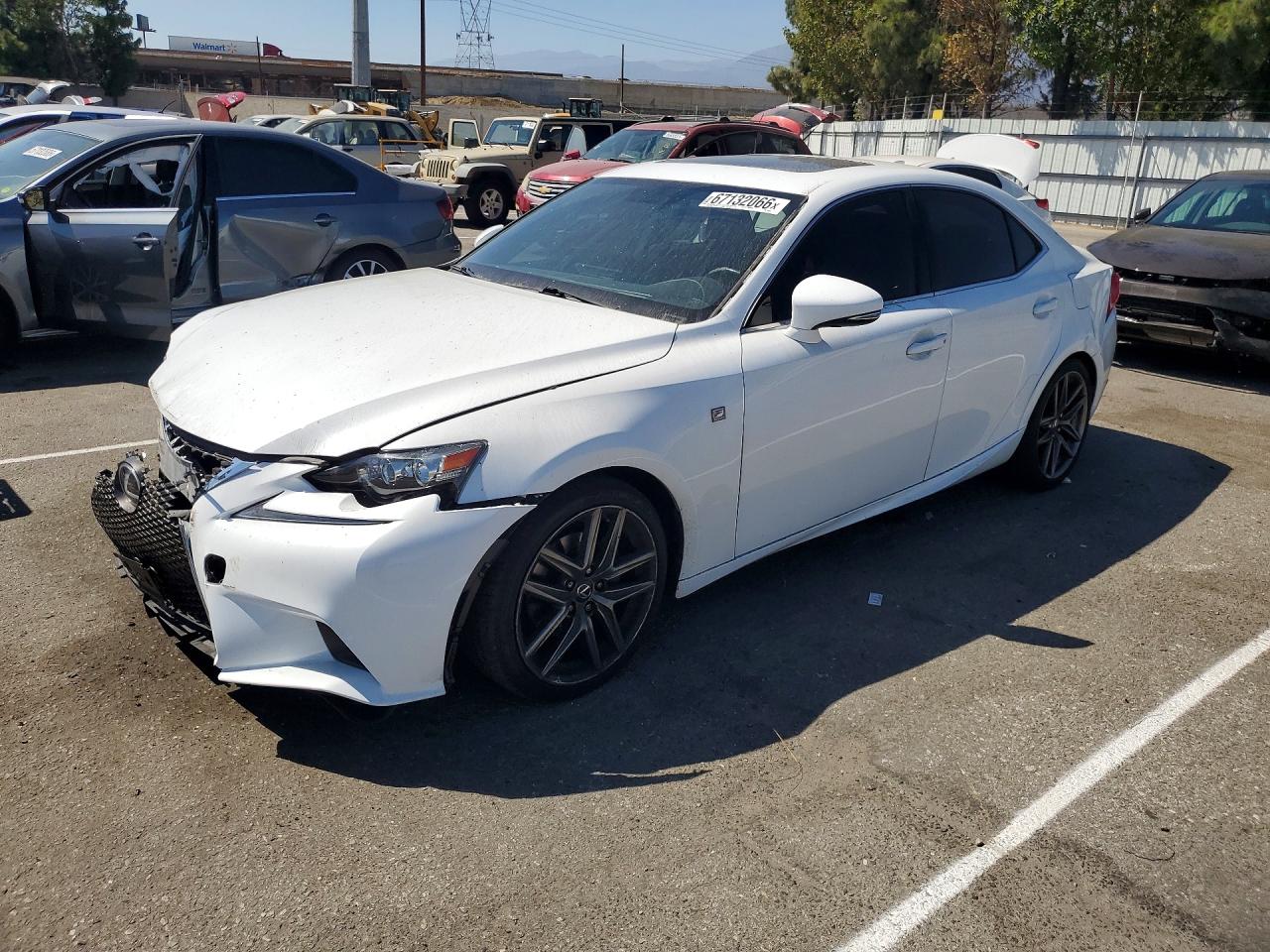 2014 Lexus Is 250 White vin: JTHBF1D26E5016639