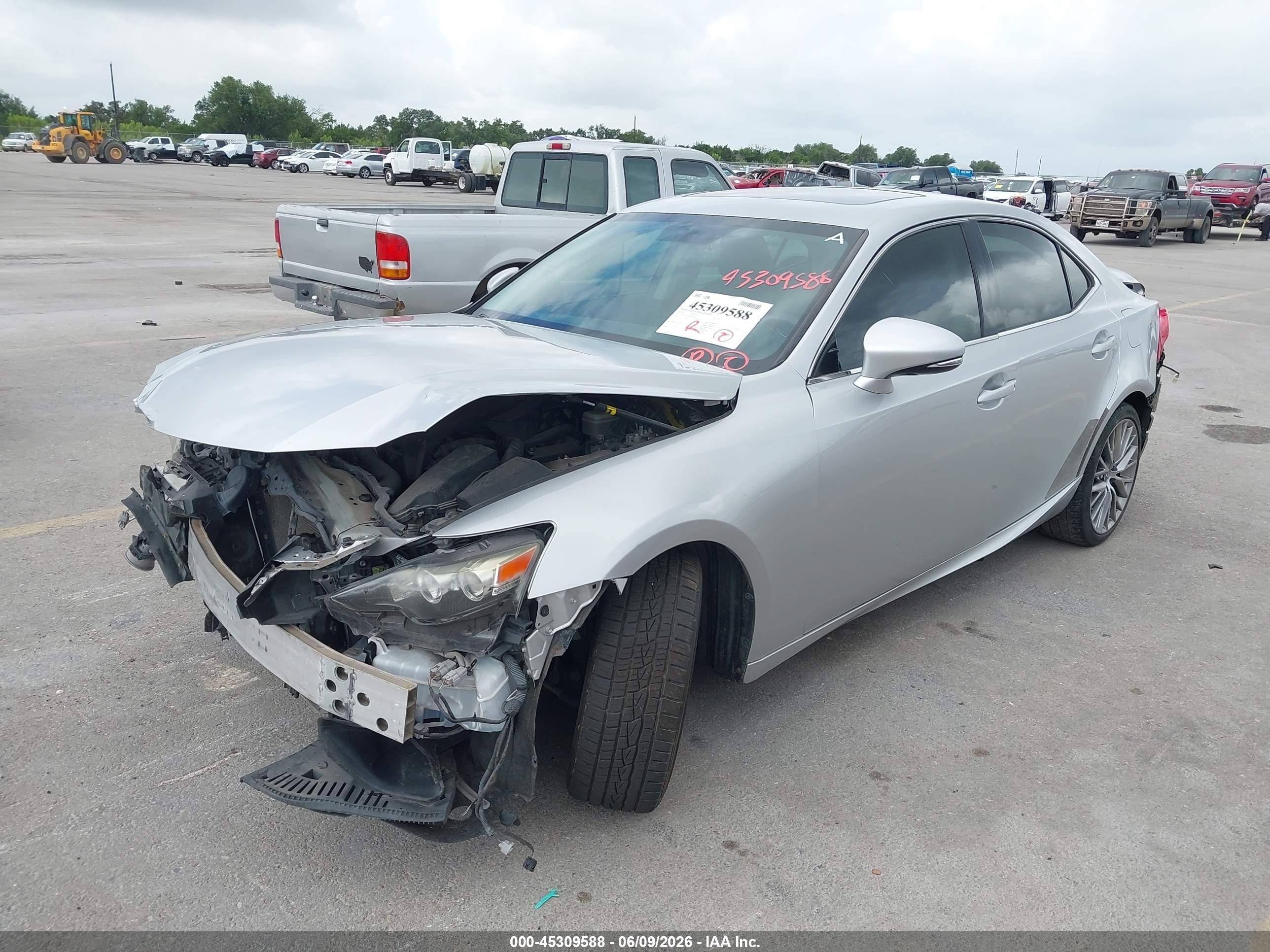 2014 Lexus Is 250   Silver vin: JTHBF1D26E5022490