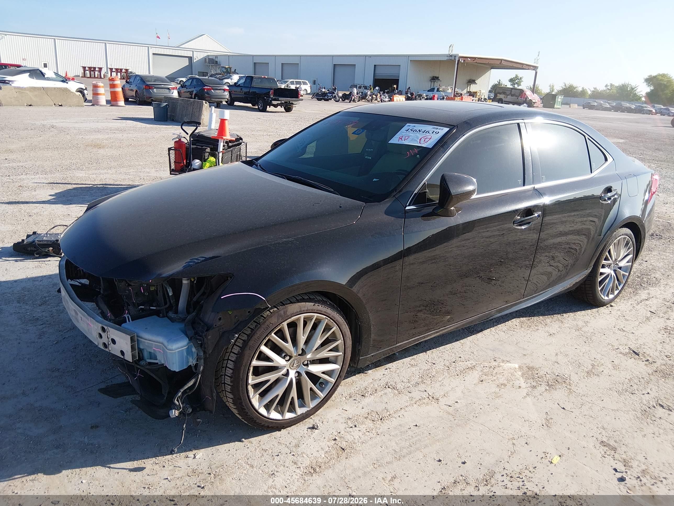 2014 Lexus Is 250   Black vin: JTHBF1D26E5023252