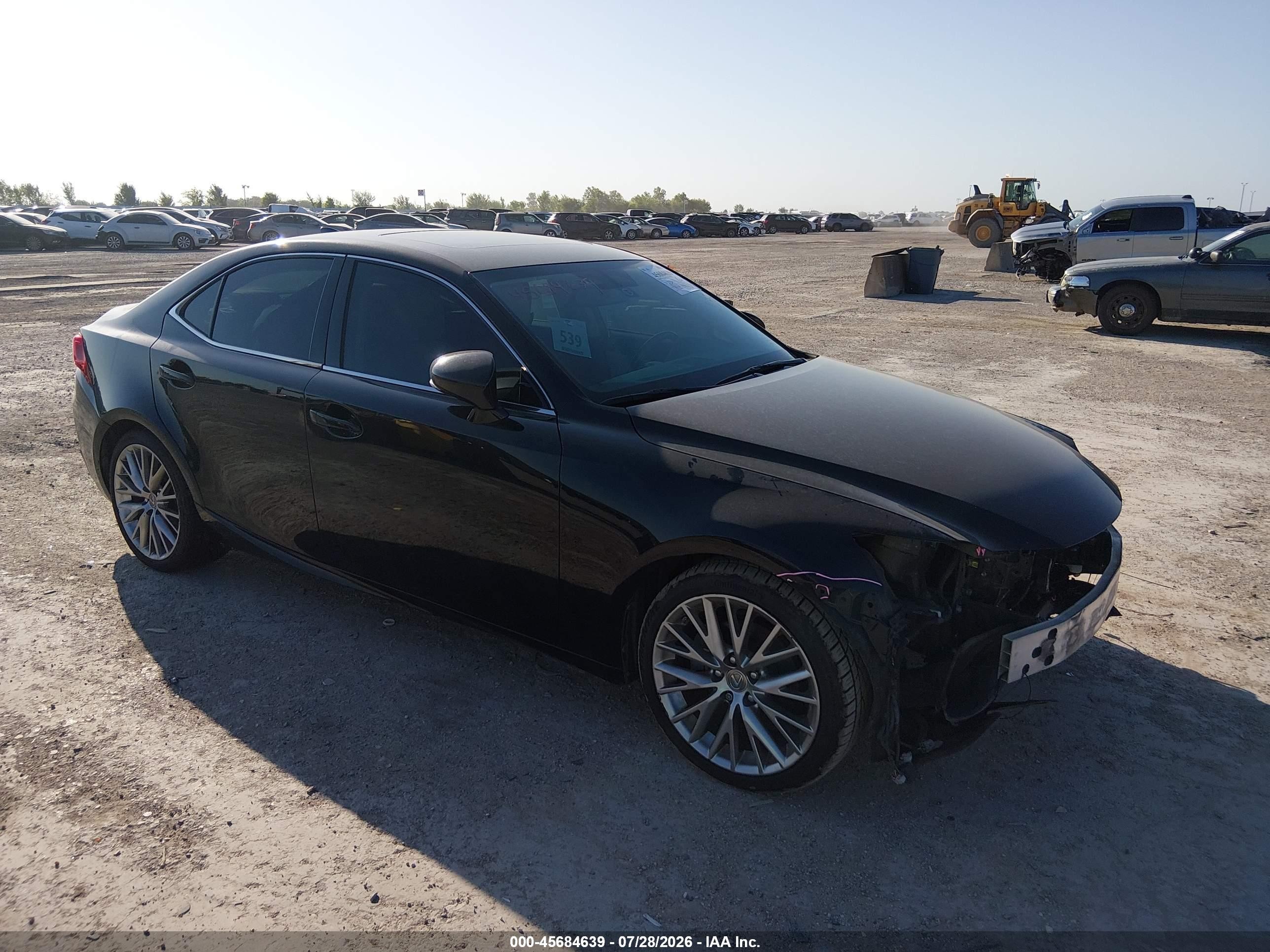 2014 Lexus Is 250   Black vin: JTHBF1D26E5023252