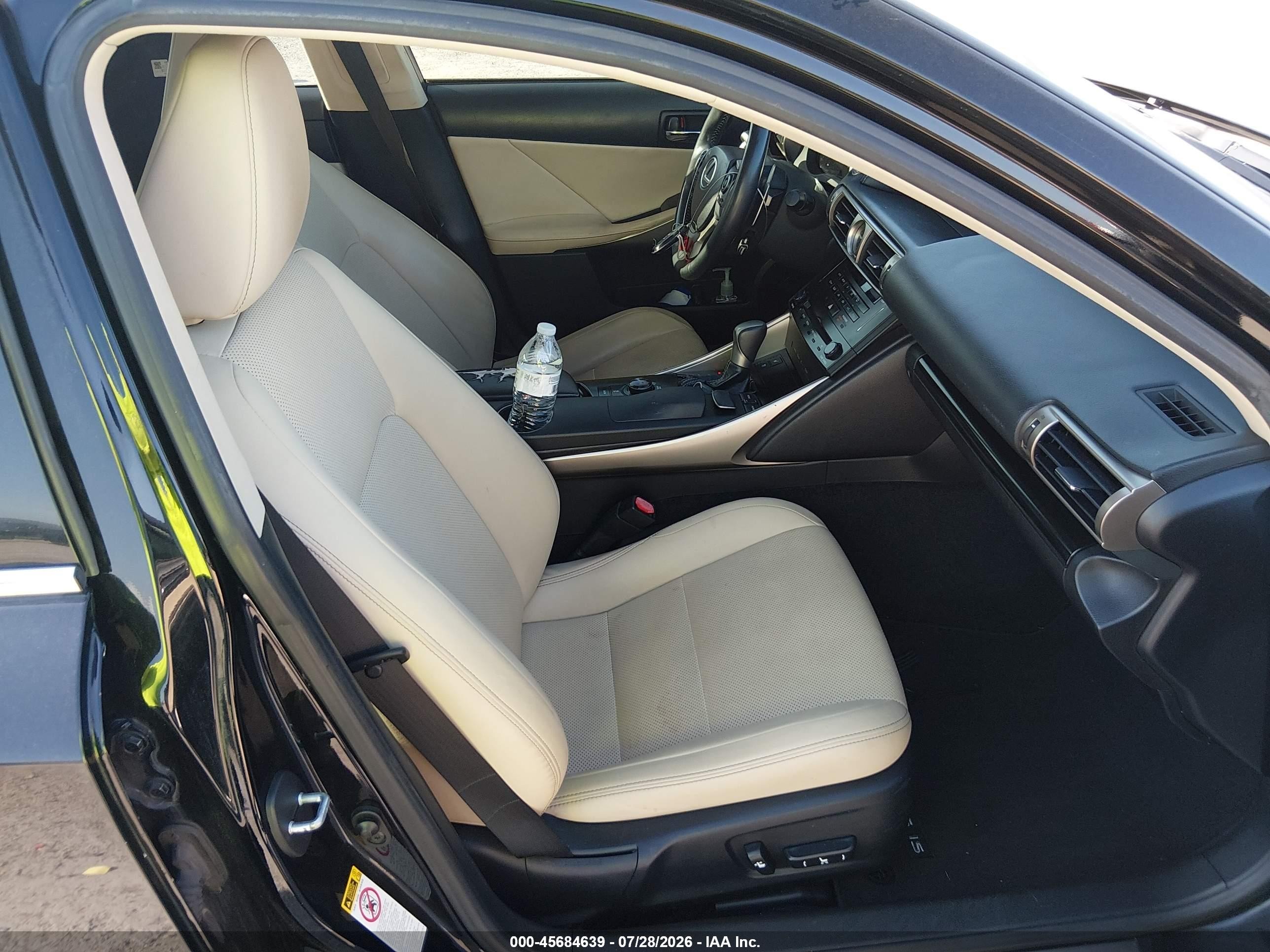 2014 Lexus Is 250   Black vin: JTHBF1D26E5023252