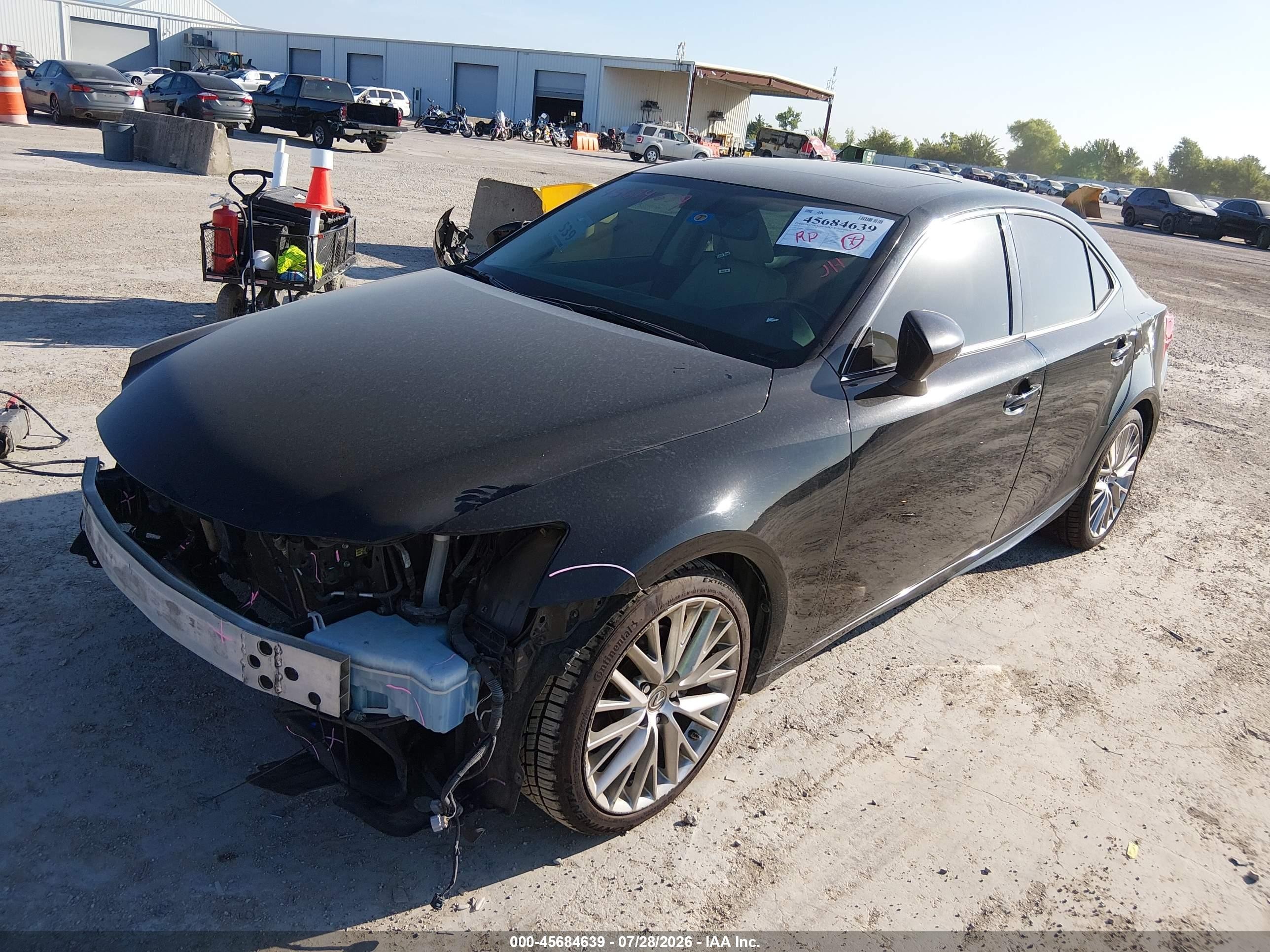 2014 Lexus Is 250   Black vin: JTHBF1D26E5023252