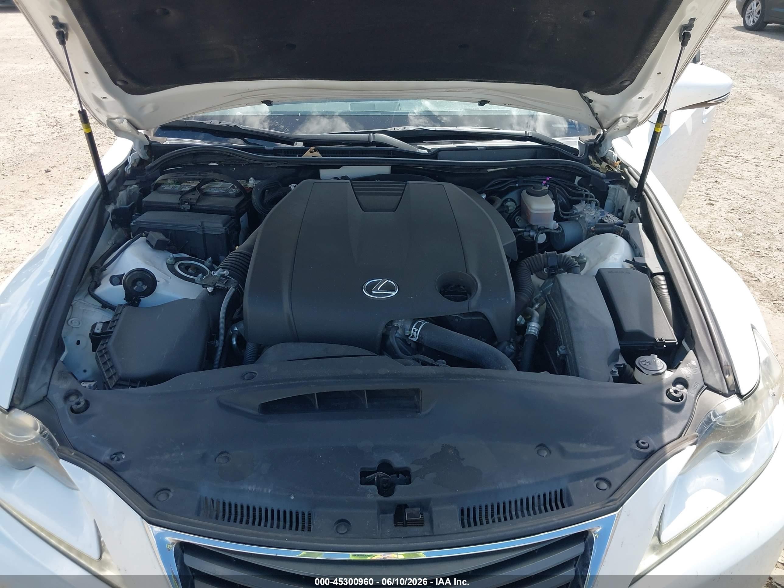 2014 Lexus Is 250 White vin: JTHBF1D26E5042898